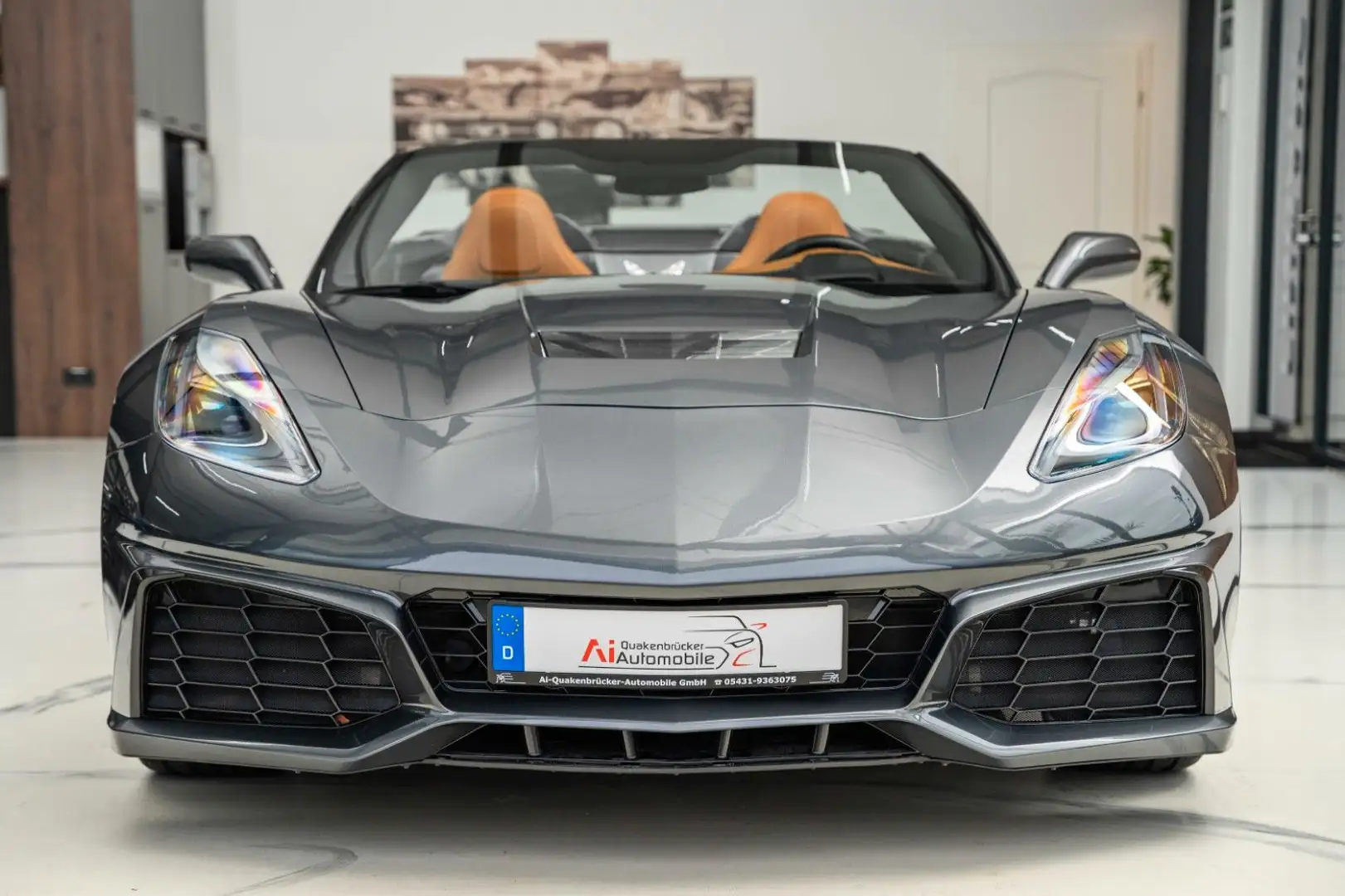 Corvette C7 6.2 V8 MT7 Stingray Cabrio 2LT H/UP VOLL Grau - 2