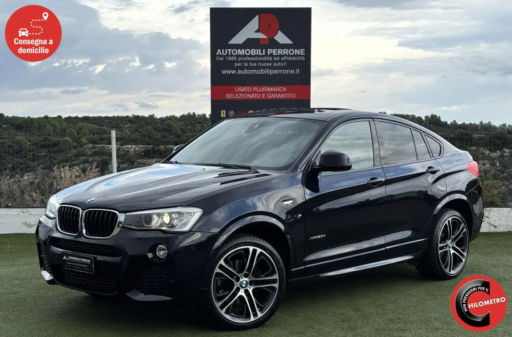 BMW X4 XDrive 20d 190cv M-Sport (Tetto/Pelle/Navi/Retro) Blauw - 1