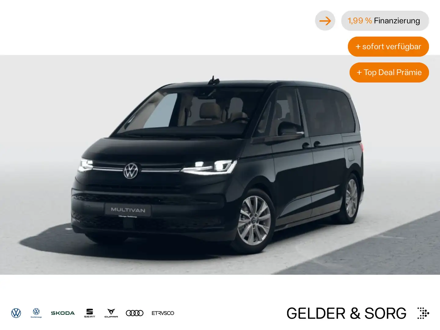 Volkswagen T7 Multivan T7 Multivan GOAL TDI *AGR*Navi*AHK*Stand* Noir - 1