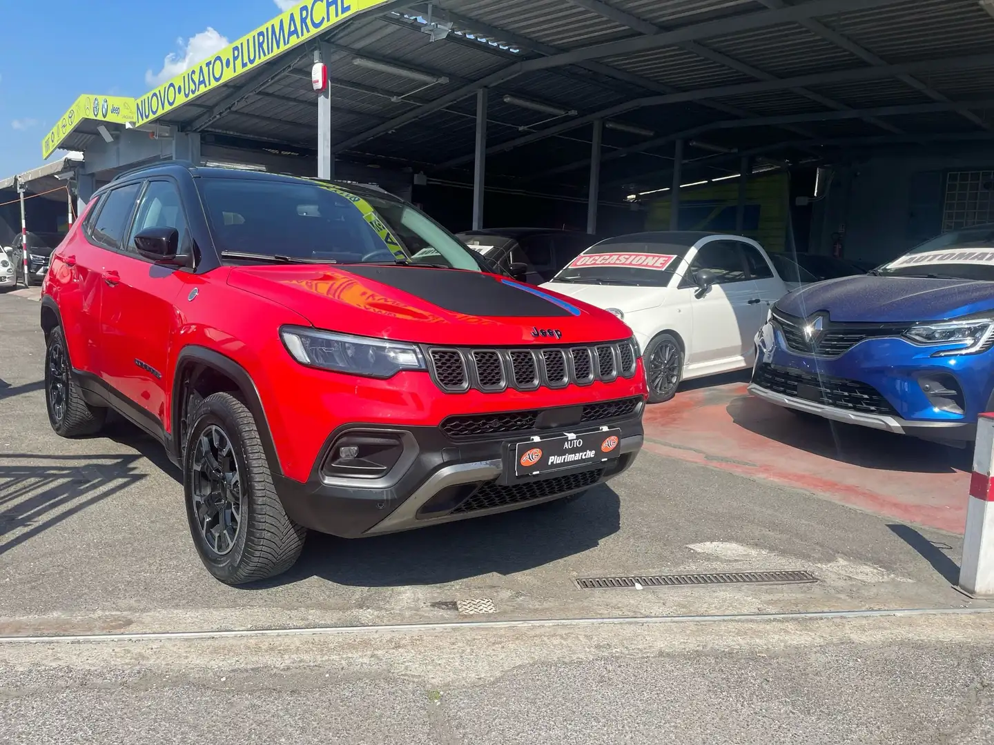 Jeep Compass Compass 1.3 turbo t4 phev Trailhawk 4xe auto Rosso - 1