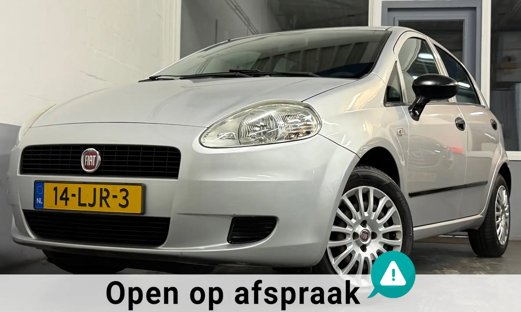 Fiat Grande Punto 1.2 Actual|NAP|NweAPK|138DKM!|Airco|5Deurs|CentrDV Grijs - 1