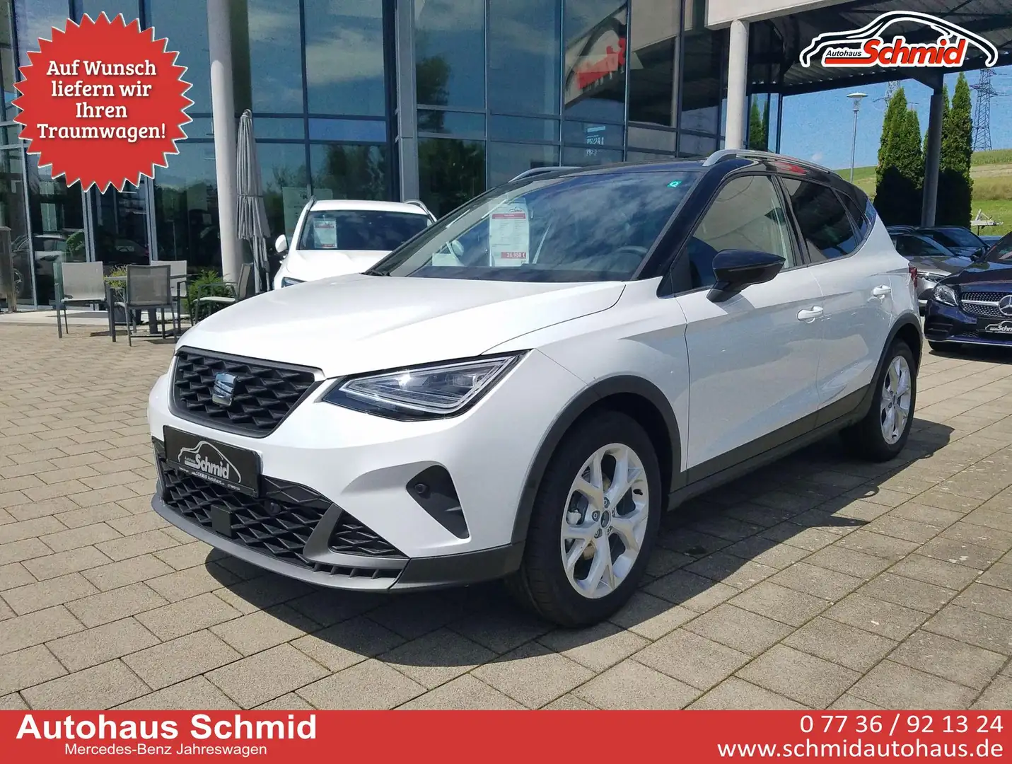 SEAT Arona FR 1.0 TSI 85 kW DSG Kamera, Klima, SHZ, 5 J. G... Blanc - 1