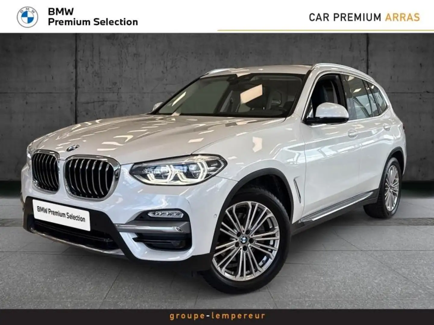 BMW X3 sDrive18dA 150ch Luxury Euro6c Blanc - 1