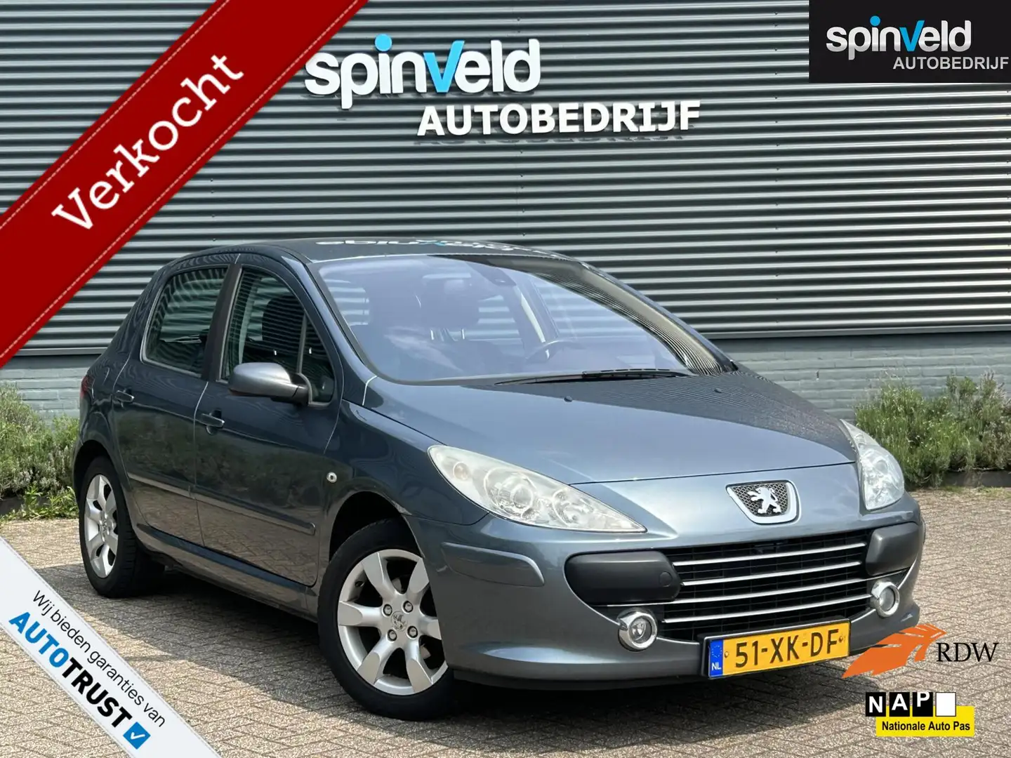 Peugeot 307 1.6-16V Premium BJ'07 CRUISE CLIMATE ELEKPAKKET Grigio - 1