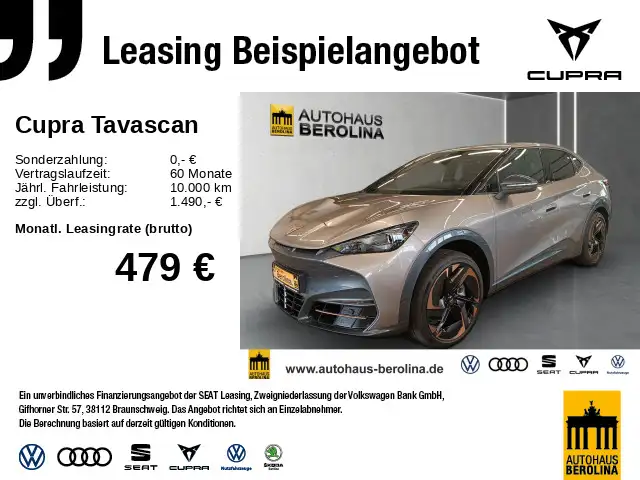 CUPRA Tavascan VZ *Glasdach*HuD*R-CAM*WärmeP*ACC*SHZ*