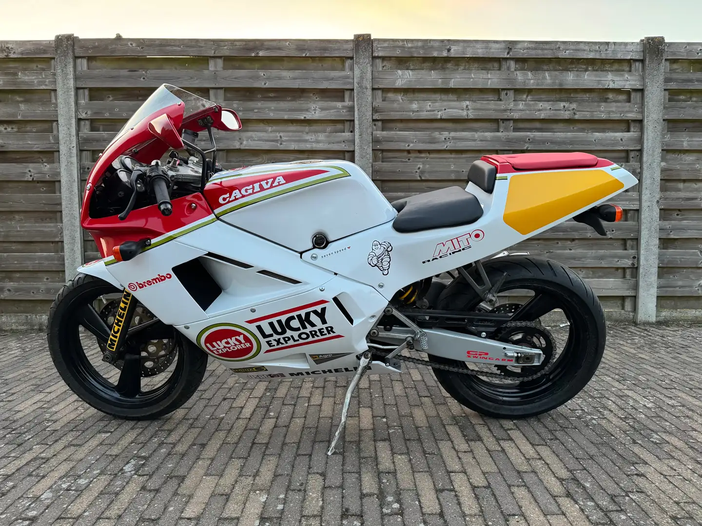 Cagiva Mito 125 Lucky explorer Blanc - 2