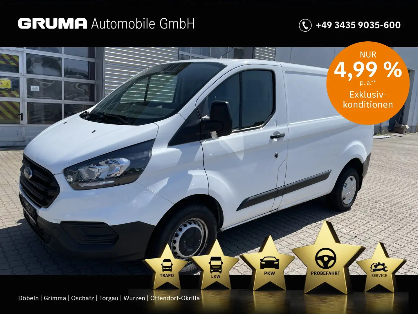 Ford Transit Custom Transit Custom 2.0 TDCi 260 L1 Startup FWD Klima Weiß - 1