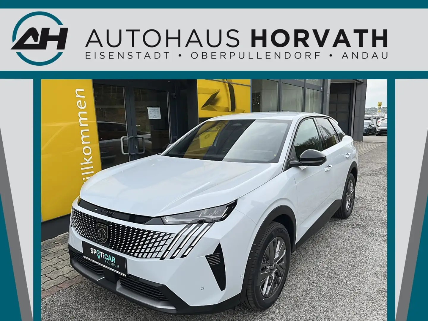 Peugeot 3008 Hybrid 145 E-DCS6 Allure Aut.!NAVI,360°KAMERA,L... Weiß - 1