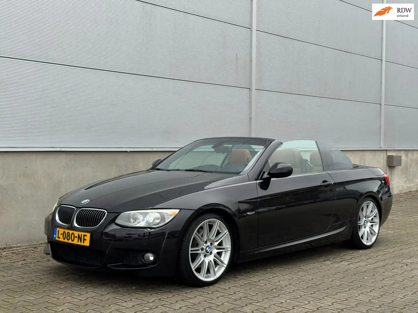 BMW 325 3-serie Cabrio 325i High Ex M Pakket CLIMA|LEER|NA Zwart - 1