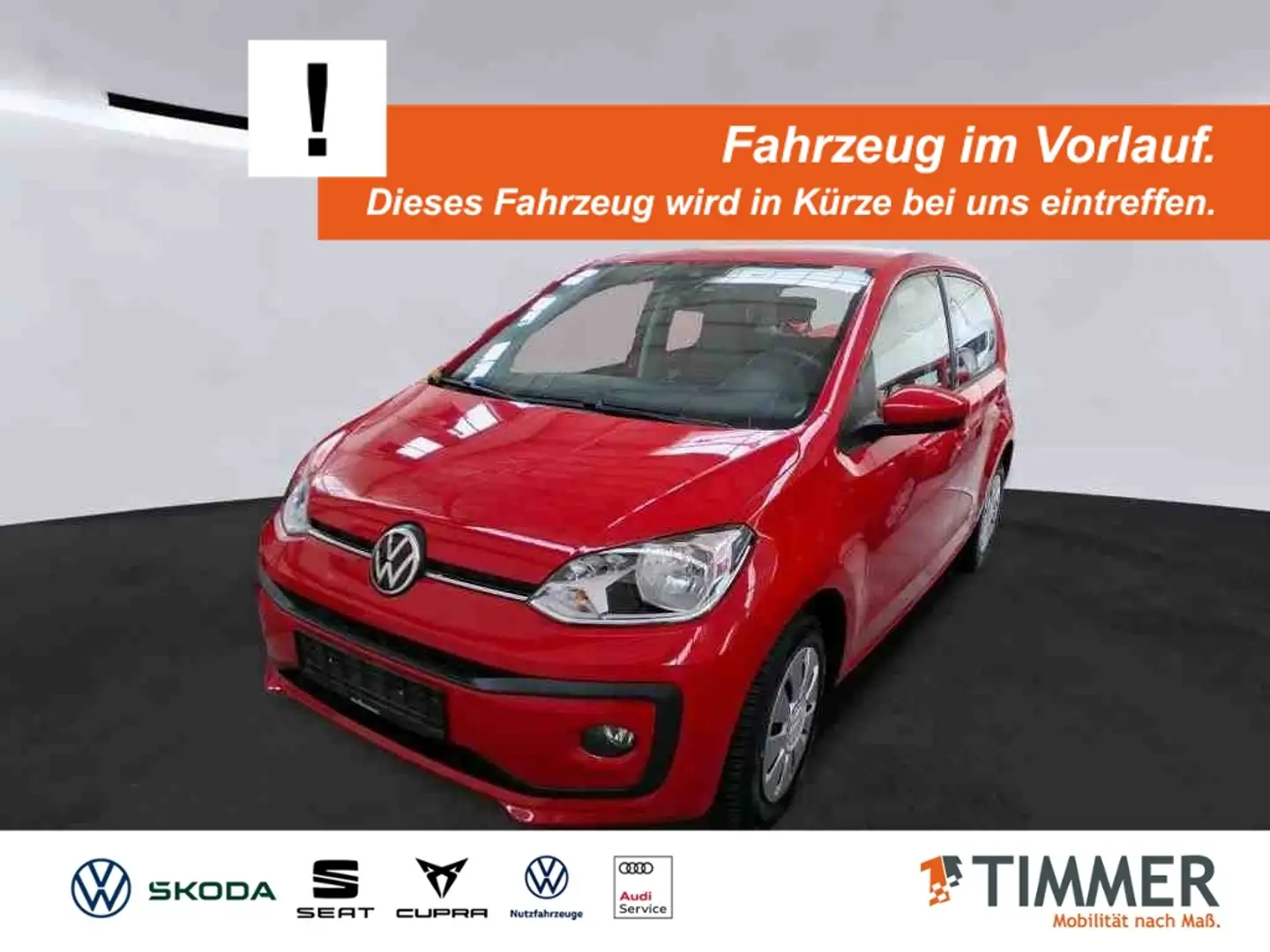 Volkswagen up! 1.0 MOVE! +4-TÜR +ALLWETTER +SHZ +DAB+ +KLIMA + Rot - 1