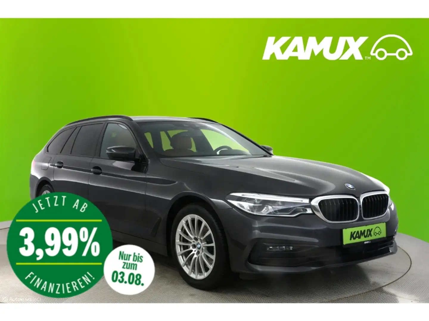 BMW 520 i Touring Steptronic Sportline+LED+NAVI+PANO Gris - 1