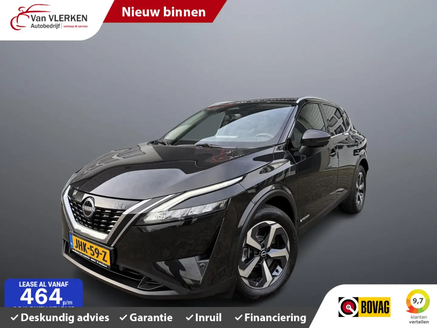 Nissan Qashqai 1.5 e-Power Business Design PANORAMADAK 360 adapti Zwart - 1