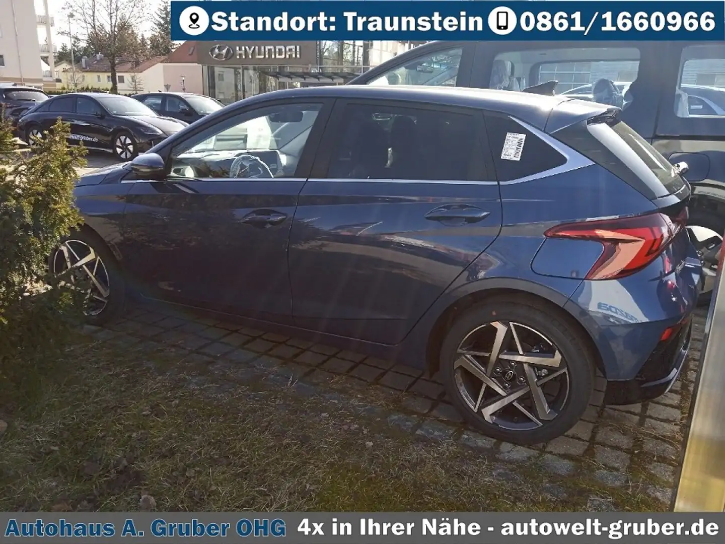 Hyundai i20 T-GDI (100 PS) Prime + Navigation+LED+Klimaautomat Blau - 2