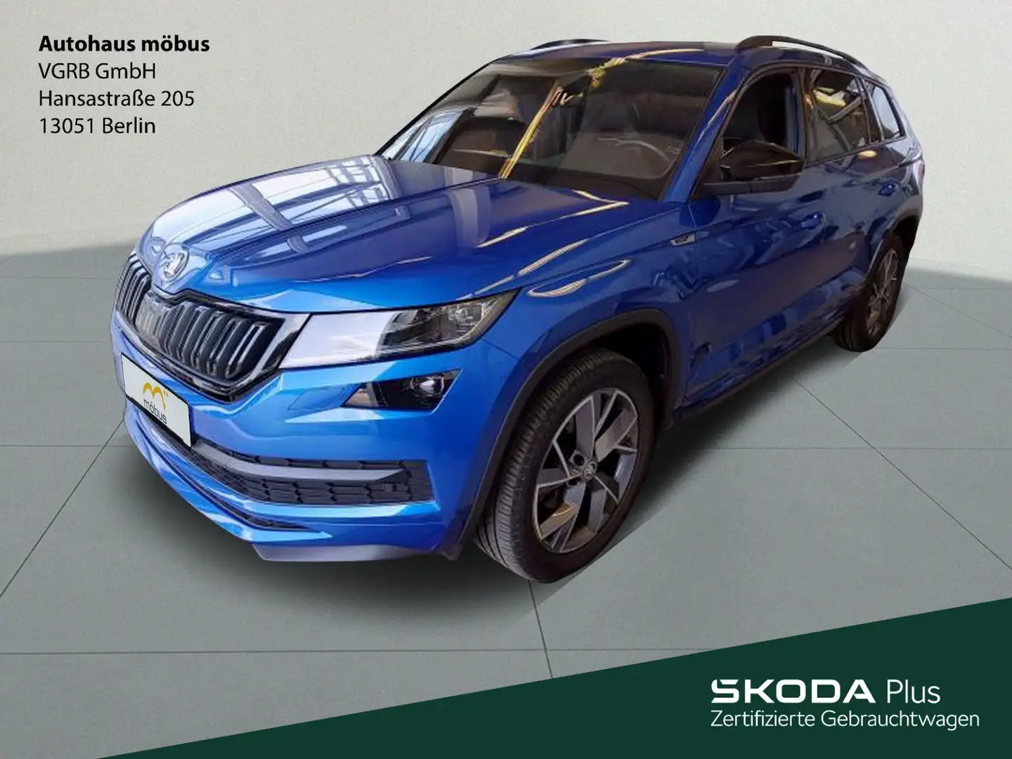 Skoda Kodiaq Sportline 1.5 TSI DSG*AHK*PDC*ACC*NAVI*VC Blau - 2