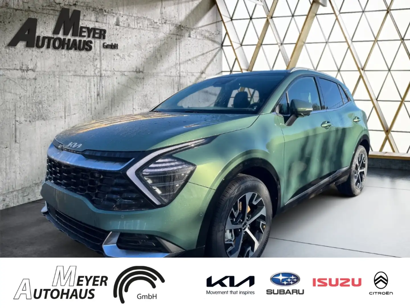 Kia Sportage Hybrid 1.6 T-GDI AT AWD Spirit +DriveWise-Park-Plu Grün - 1