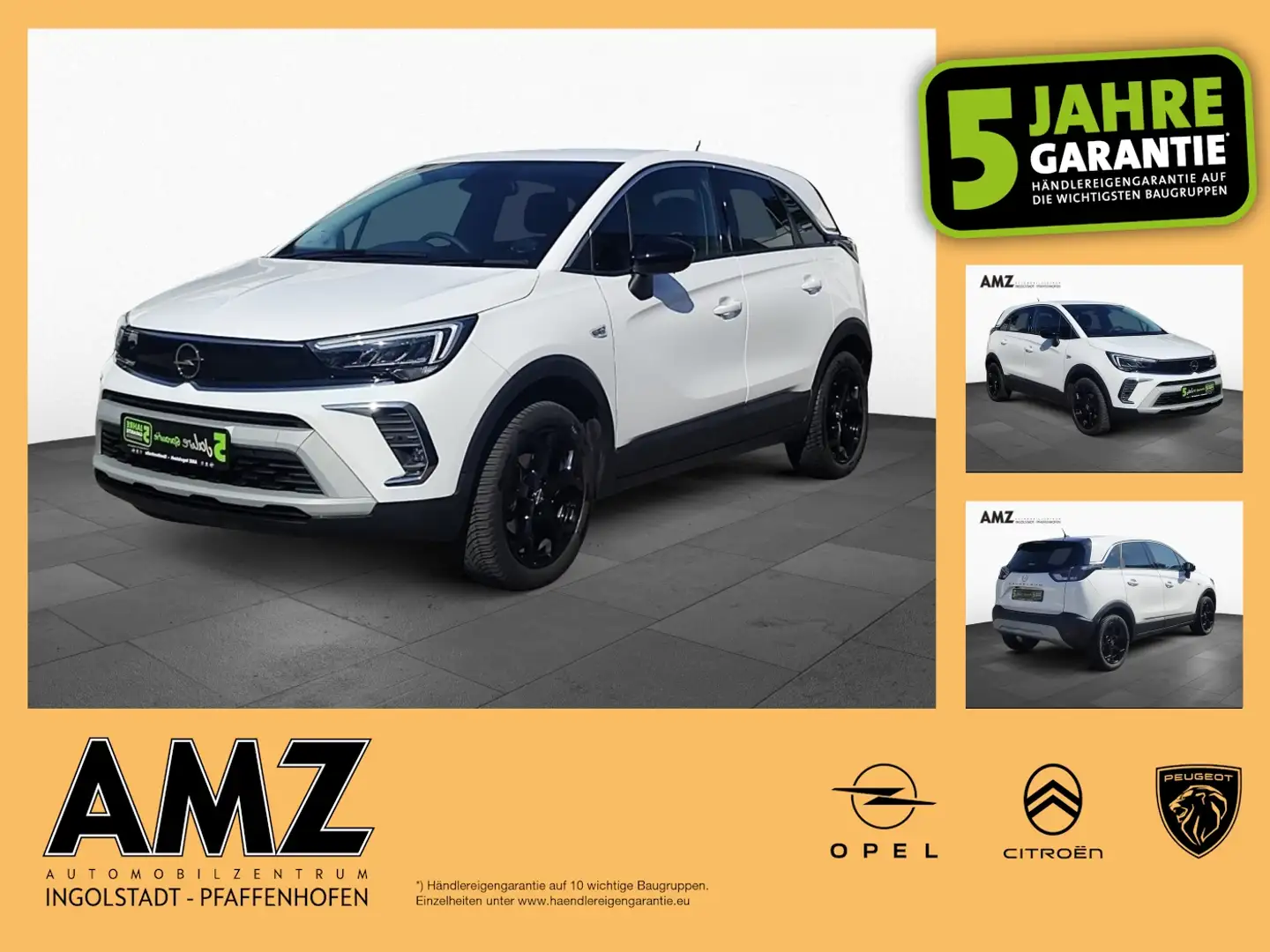 Opel Crossland Elegance Autom. W-Paket NAVI KAM PDC Weiß - 1