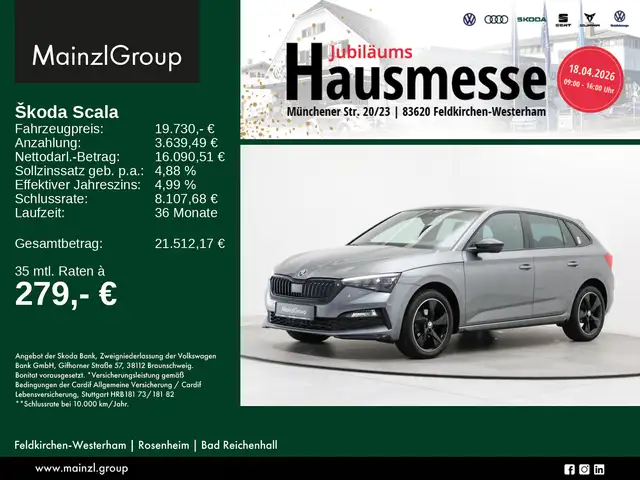 Skoda Scala 1.0 TSI Monte Carlo LED Pano SHZ Kamera