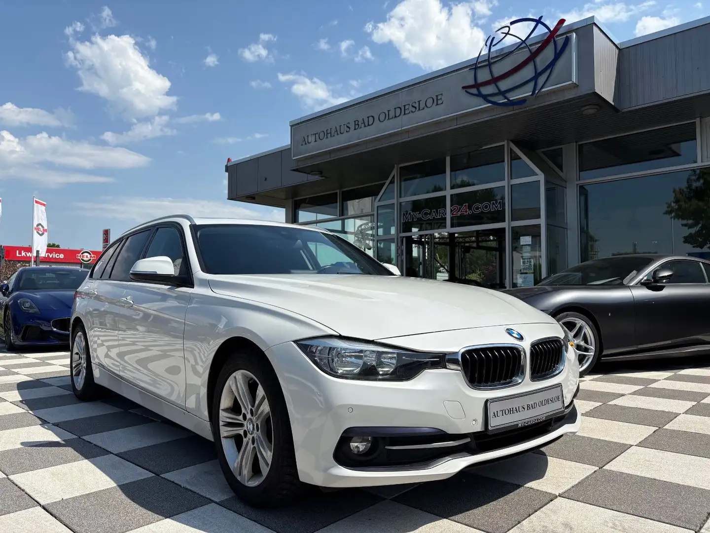 BMW 320 d Sport Line -Automatik -Pano -AHK Blanco - 1