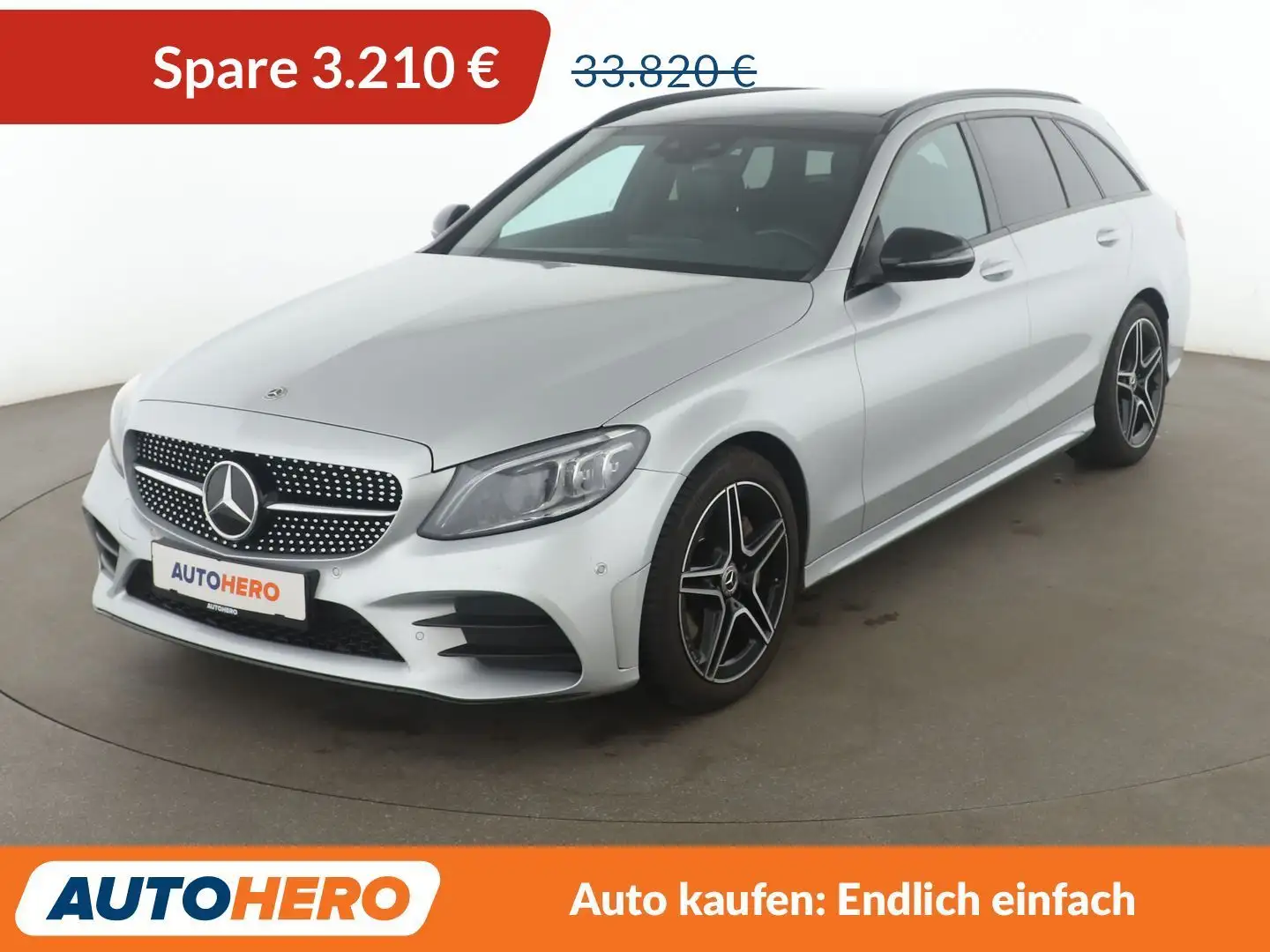 Mercedes-Benz C 300 T AMG Line Aut.*NAVI*LED*PDC*CAM*TEMPO*SHZ*PANO* Silber - 1