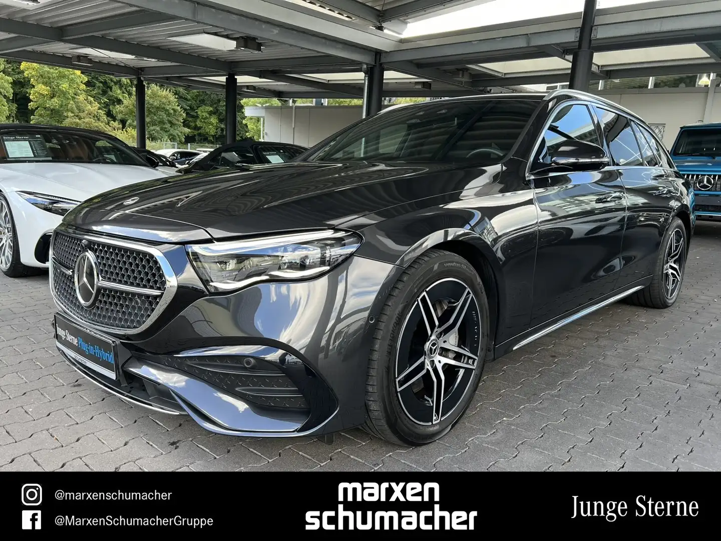 Mercedes-Benz E 300 E 300 de T AMG Burm4D+HuD+AHK+360°+Distr+AdvPlus Gris - 1