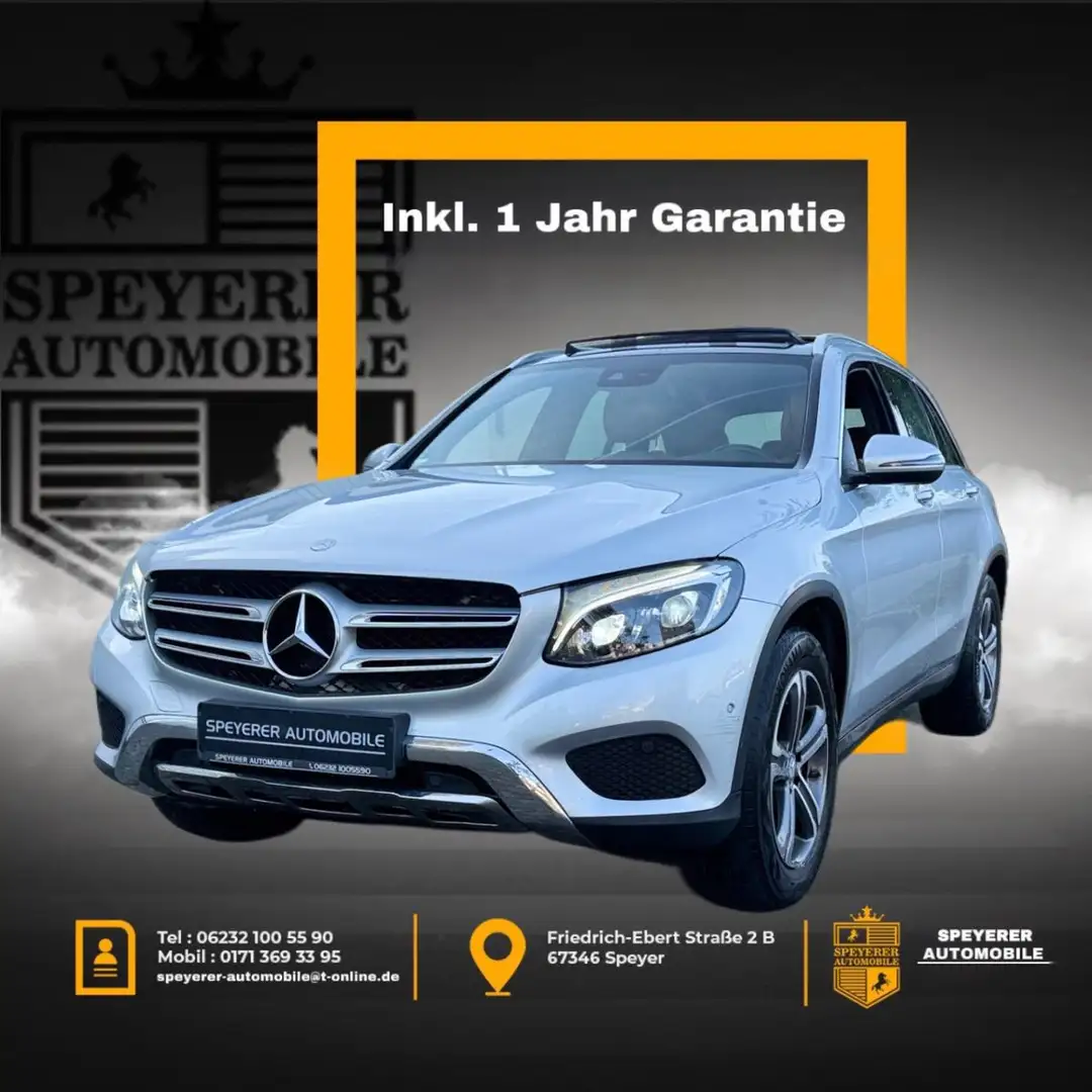 Mercedes-Benz GLC 220 d 4Matic|1.HAND|PANORAMA-DACH|AHK|LEDER| Argent - 1
