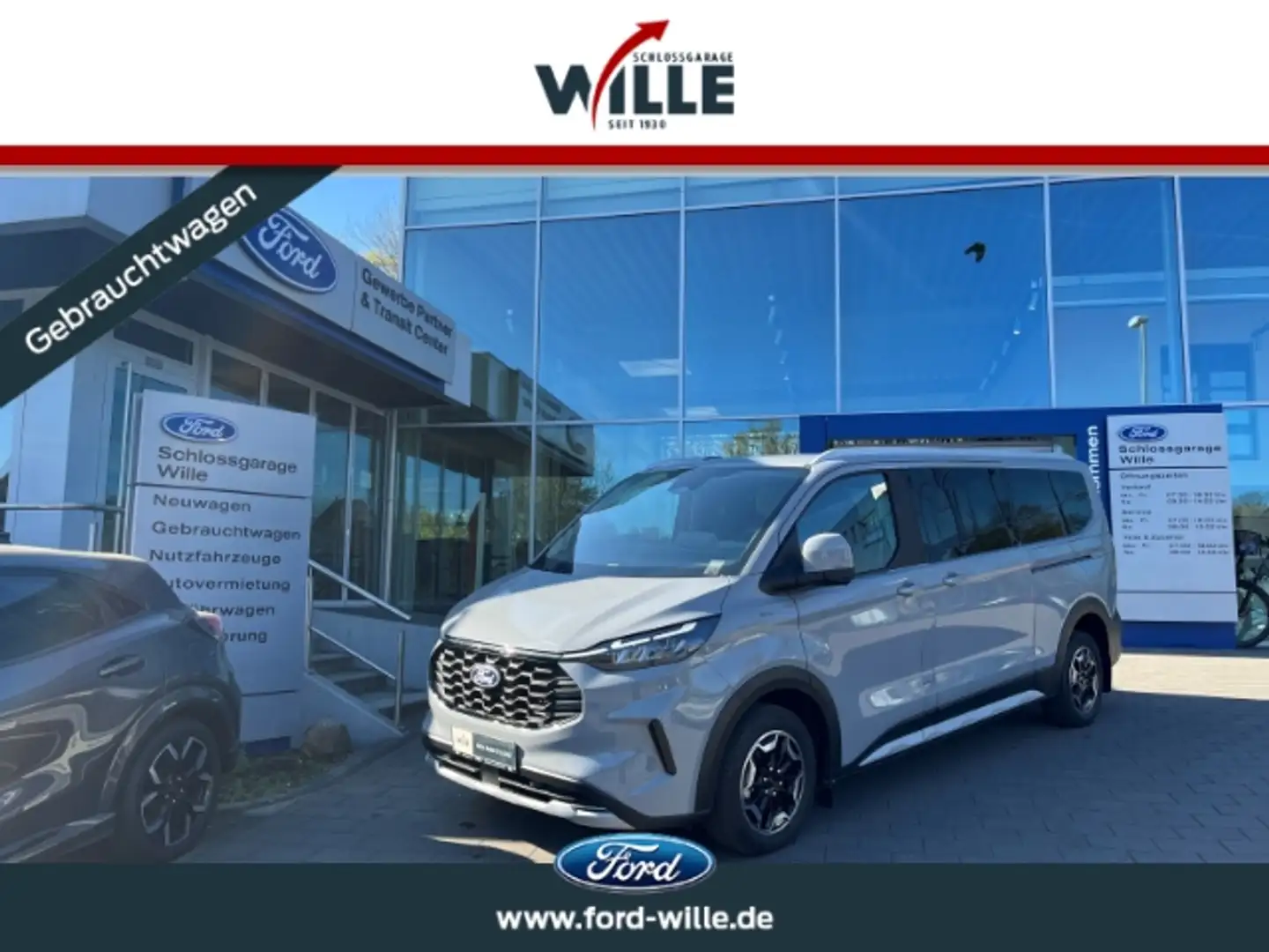 Ford Tourneo Custom 320 L2 Active AHK Technologie-P.6/B&O Soundsystem Grau - 1