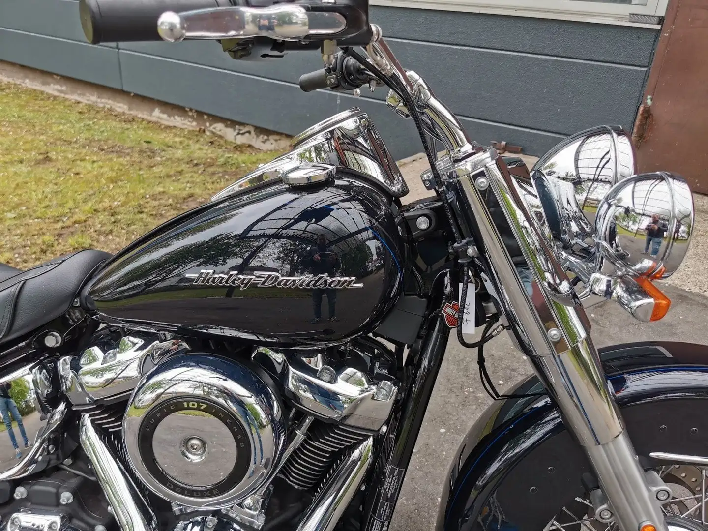 Harley-Davidson Deluxe Deluxe 107| 1. Hand| seitl. KZ-Halter Kék - 2