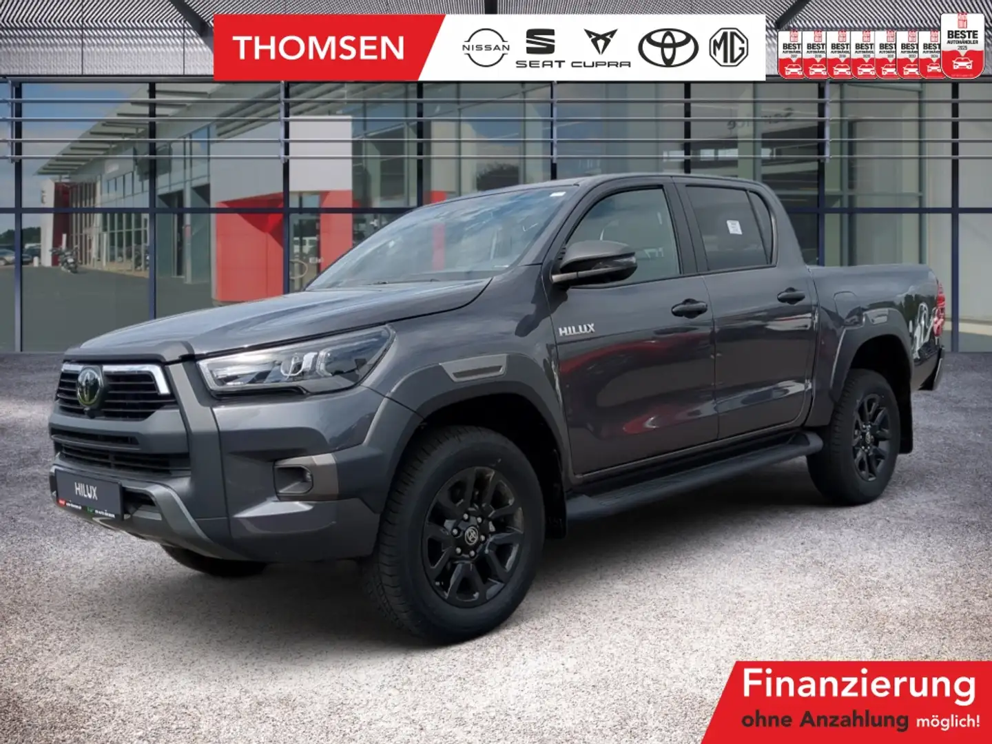 Toyota Hilux 2.8 D-4D Double Cab Invincible ACC AUT LED Gris - 1