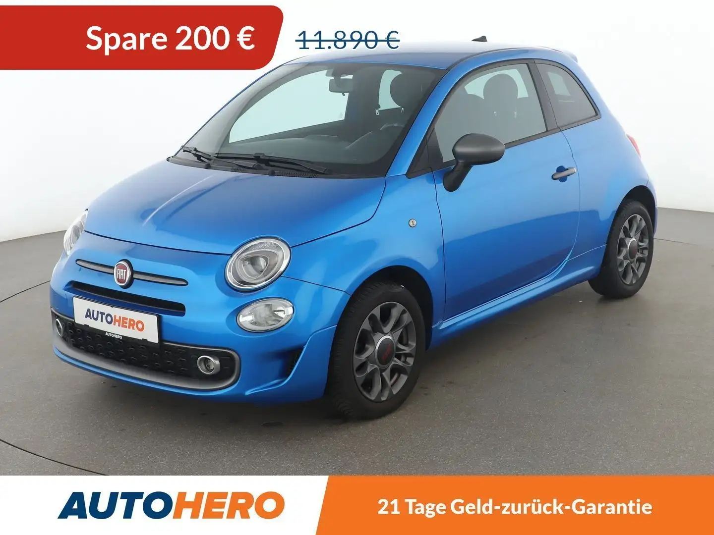 Fiat 500 1.2 S*TEMPO*LIM*PDC*ALU*KLIMA*TOUCH* Blau - 1