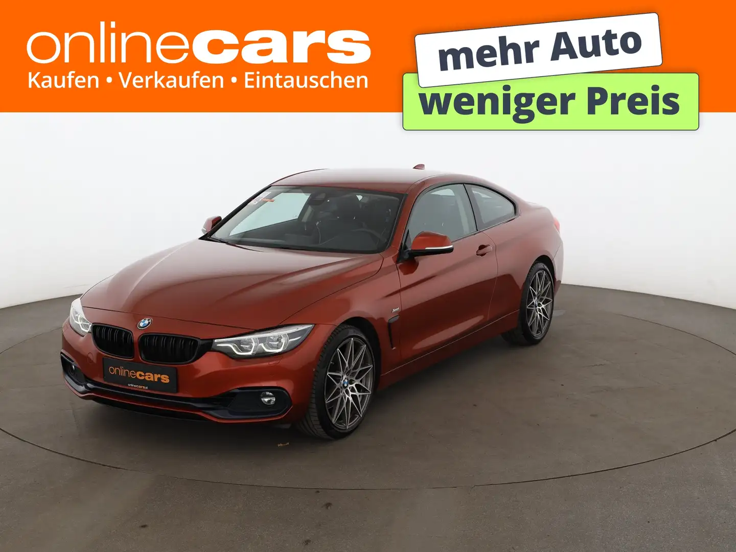 BMW 430 i xDrive Coupe Sport Line Aut LED LEDER NAVI Orange - 1