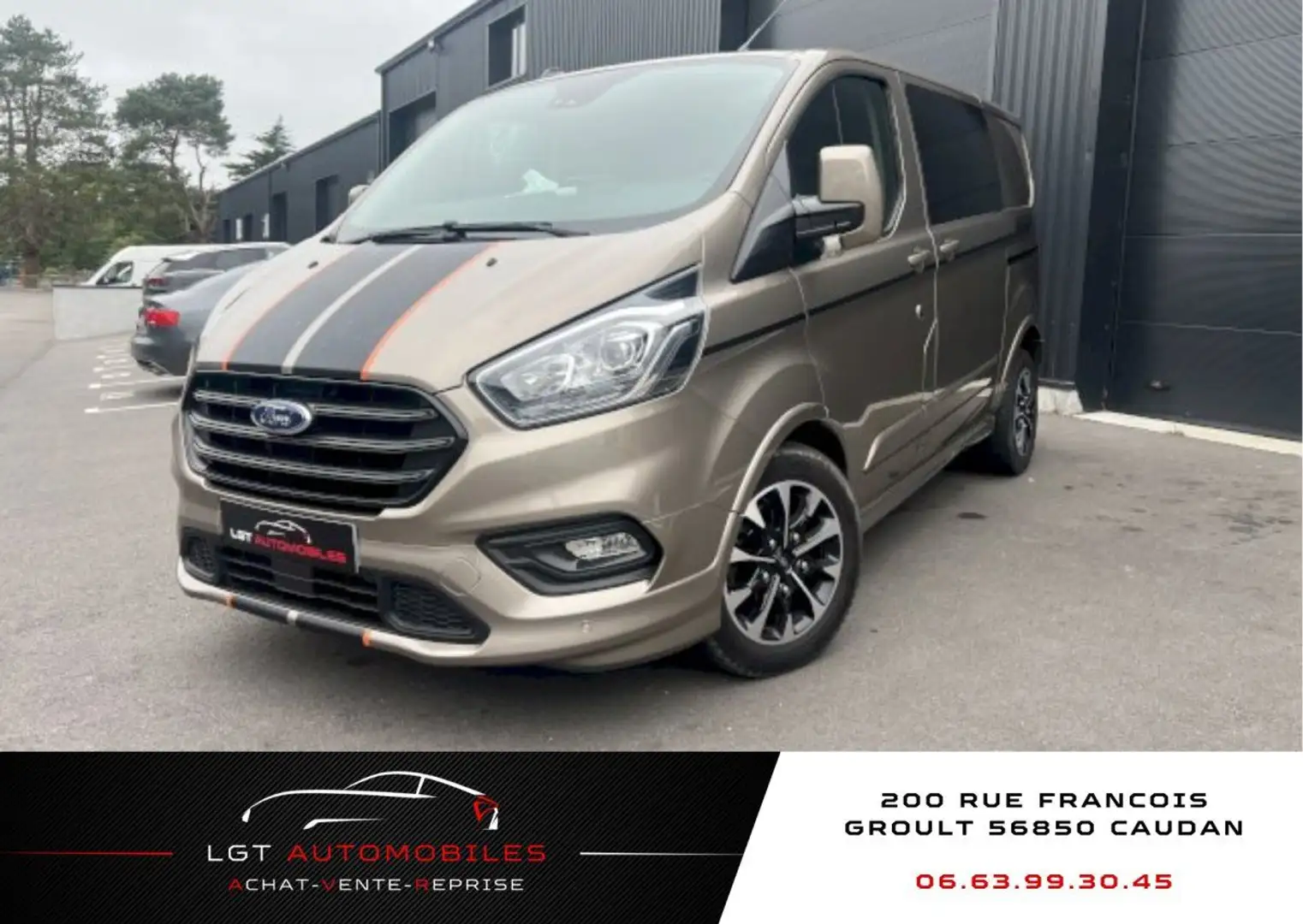 Ford Transit Custom L1H1 EcoBlue 170ch Limited BVA6 Beige - 1
