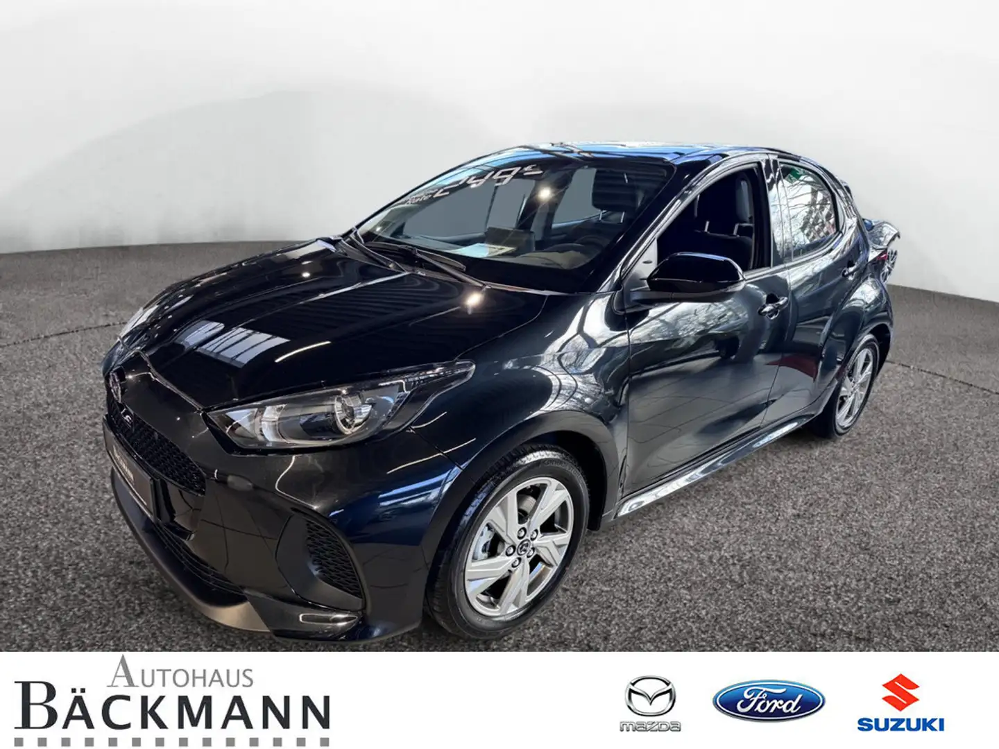 Mazda 2 Hybrid e-CVT FWD Exclusive-Line Schwarz - 1