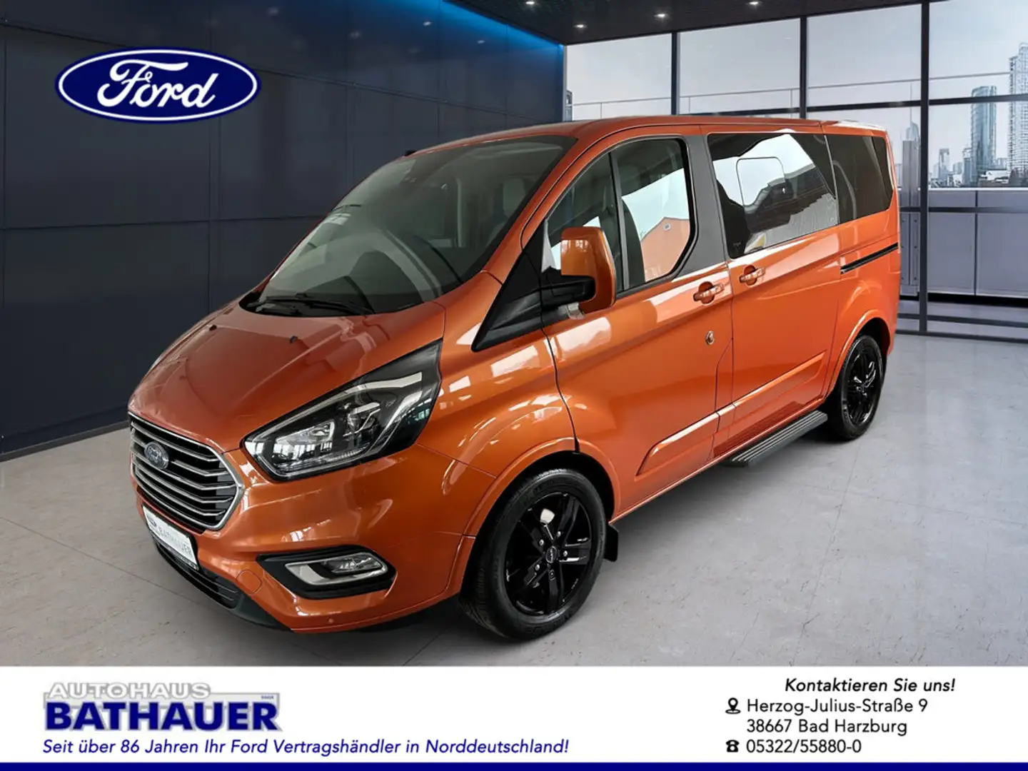 Ford Tourneo Custom 2.0 TDCi 310 L1 Titanium -TE Orange - 1