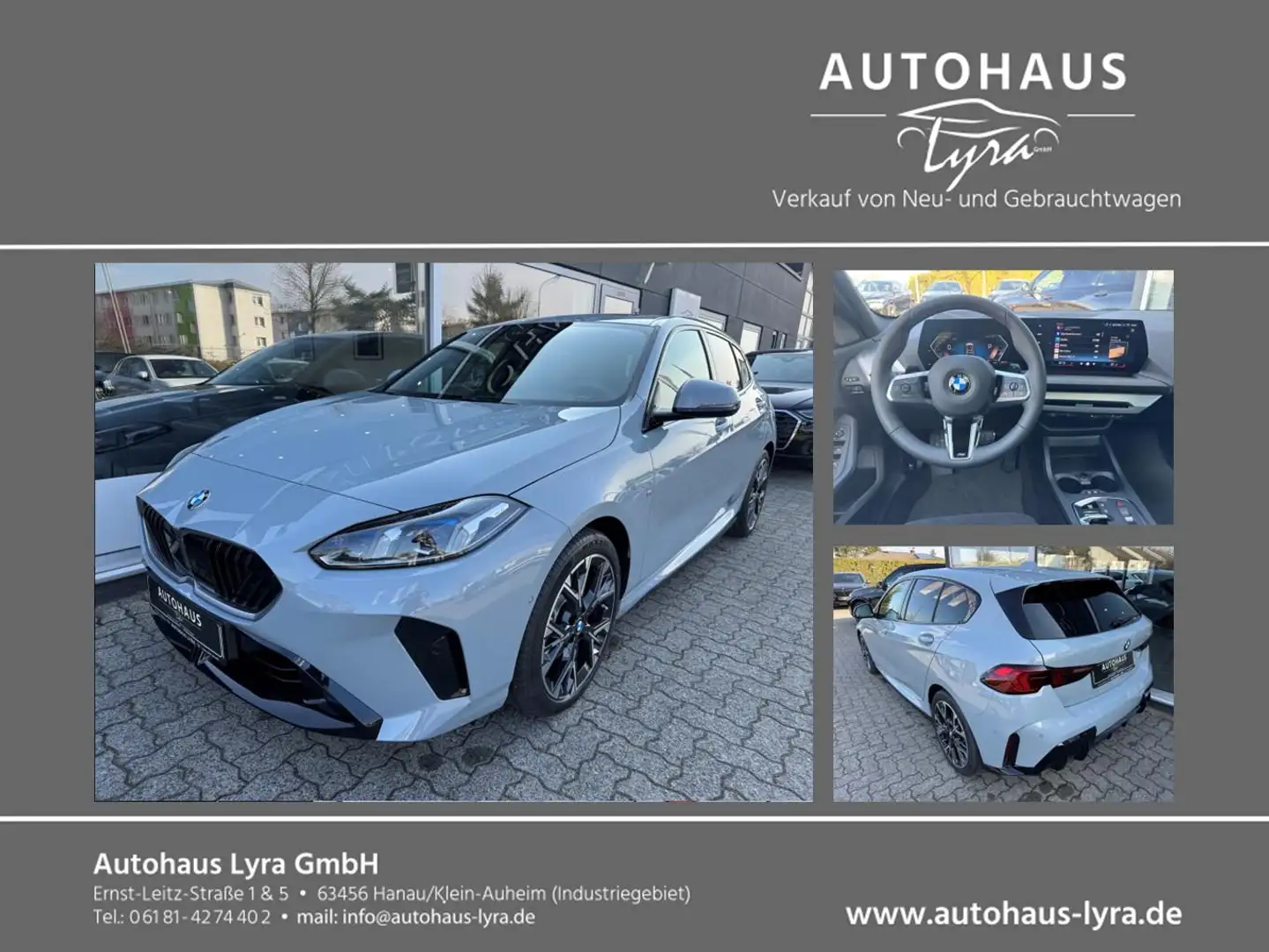 BMW 120 i M Sport*LED*NAVI*H&K*PANO*360°KAM*HUD* Grau - 1