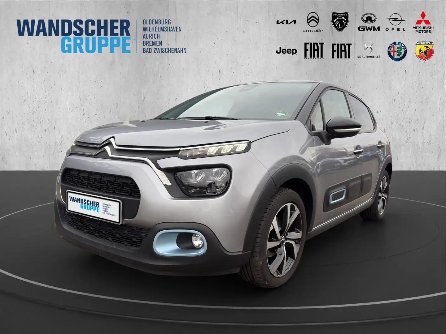 Citroen C3 1.2 PureTech 110 Elle Kam.+KeyLess+LED+Navi Silber - 1