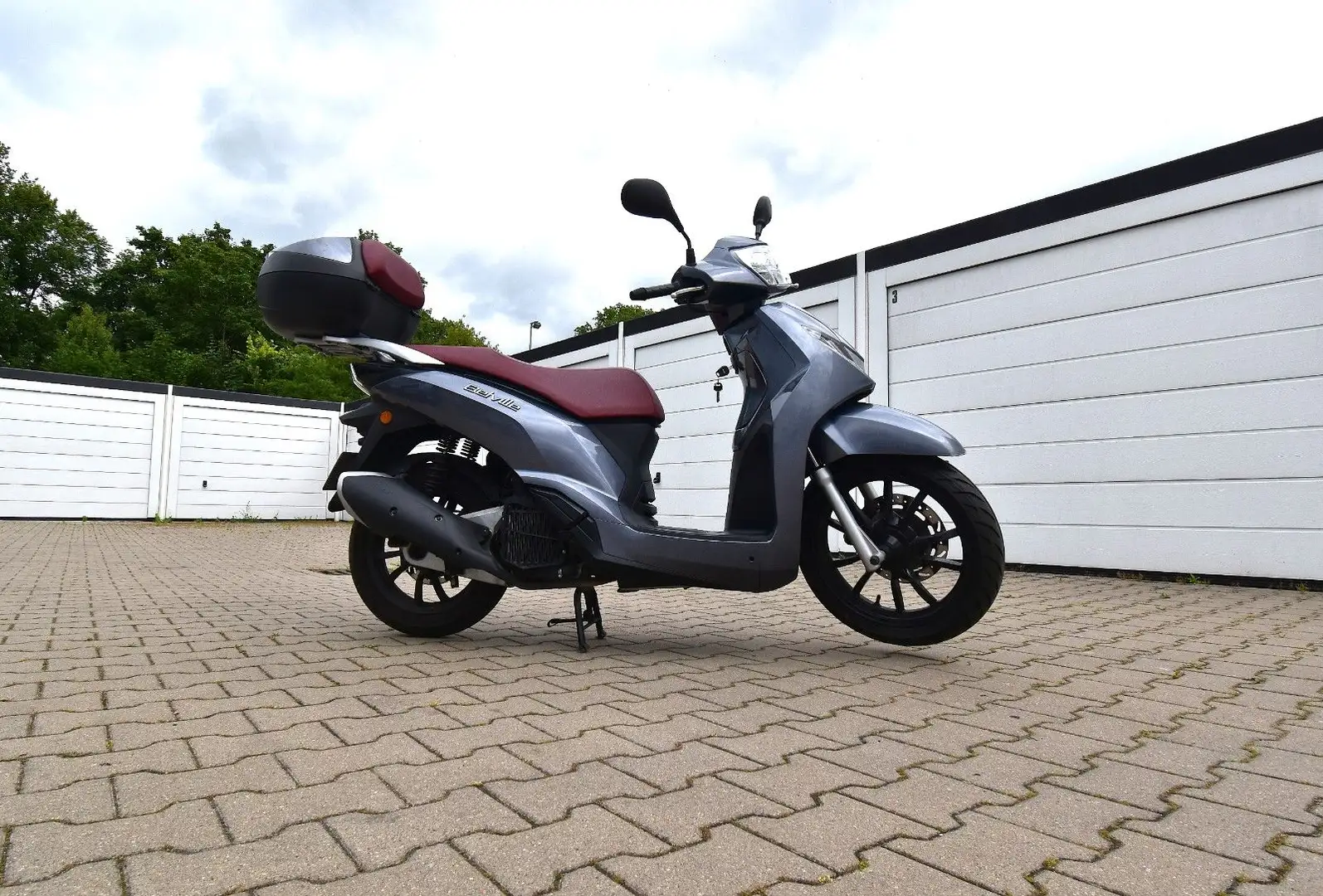 Peugeot Belville 125 ABS | LED | Topcase | Automatik | Grijs - 1