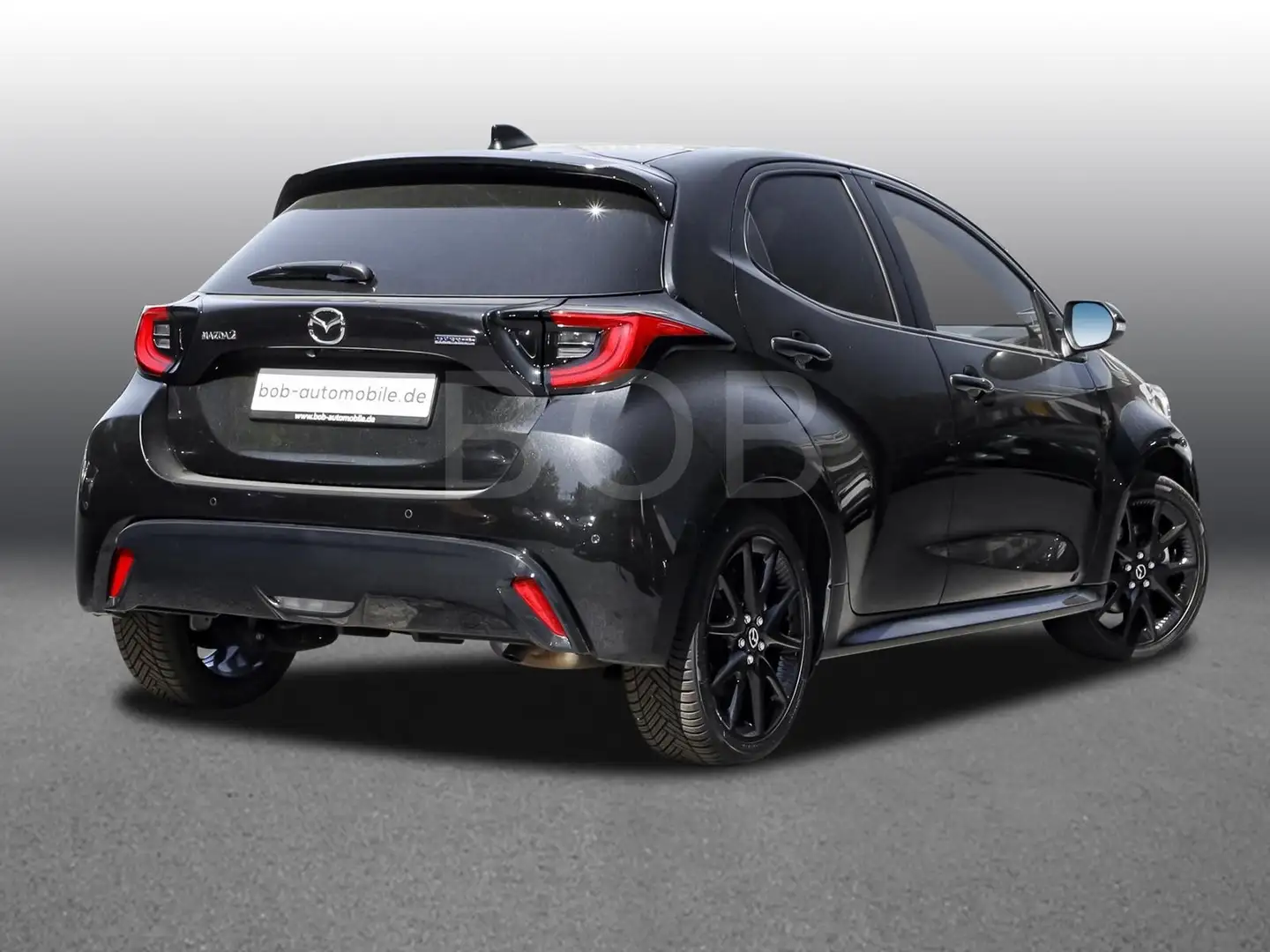 Mazda 2 1.5 Hybrid Homura PLUS Plus HEV NAVI*GLASDACH* Negro - 2