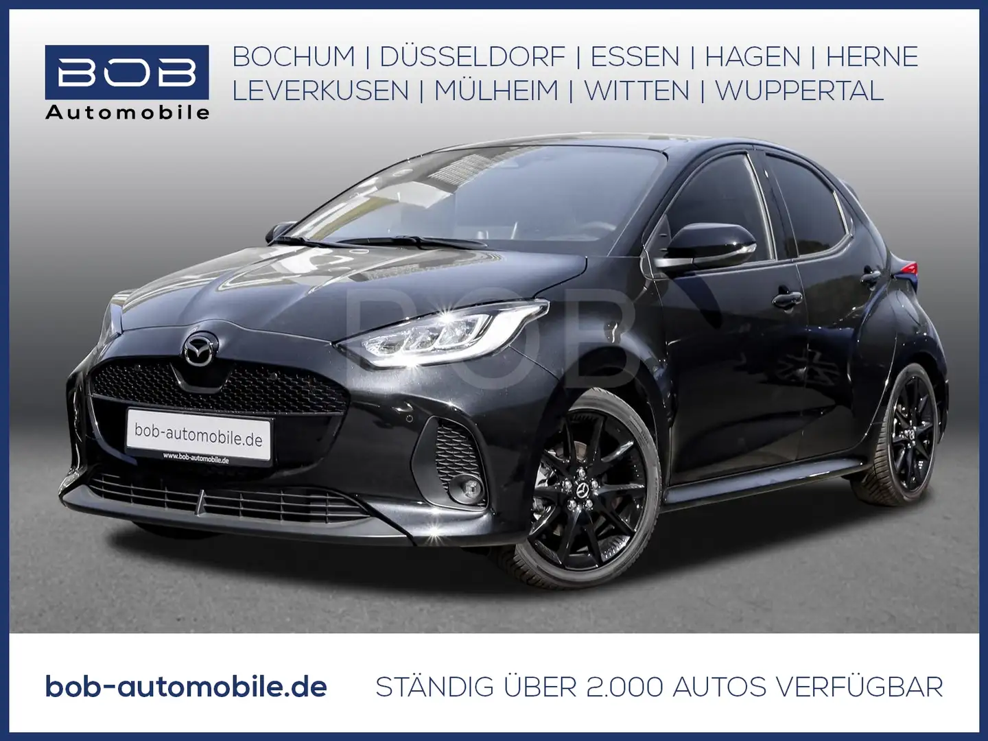 Mazda 2 1.5 Hybrid Homura PLUS Plus HEV NAVI*GLASDACH* Negro - 1