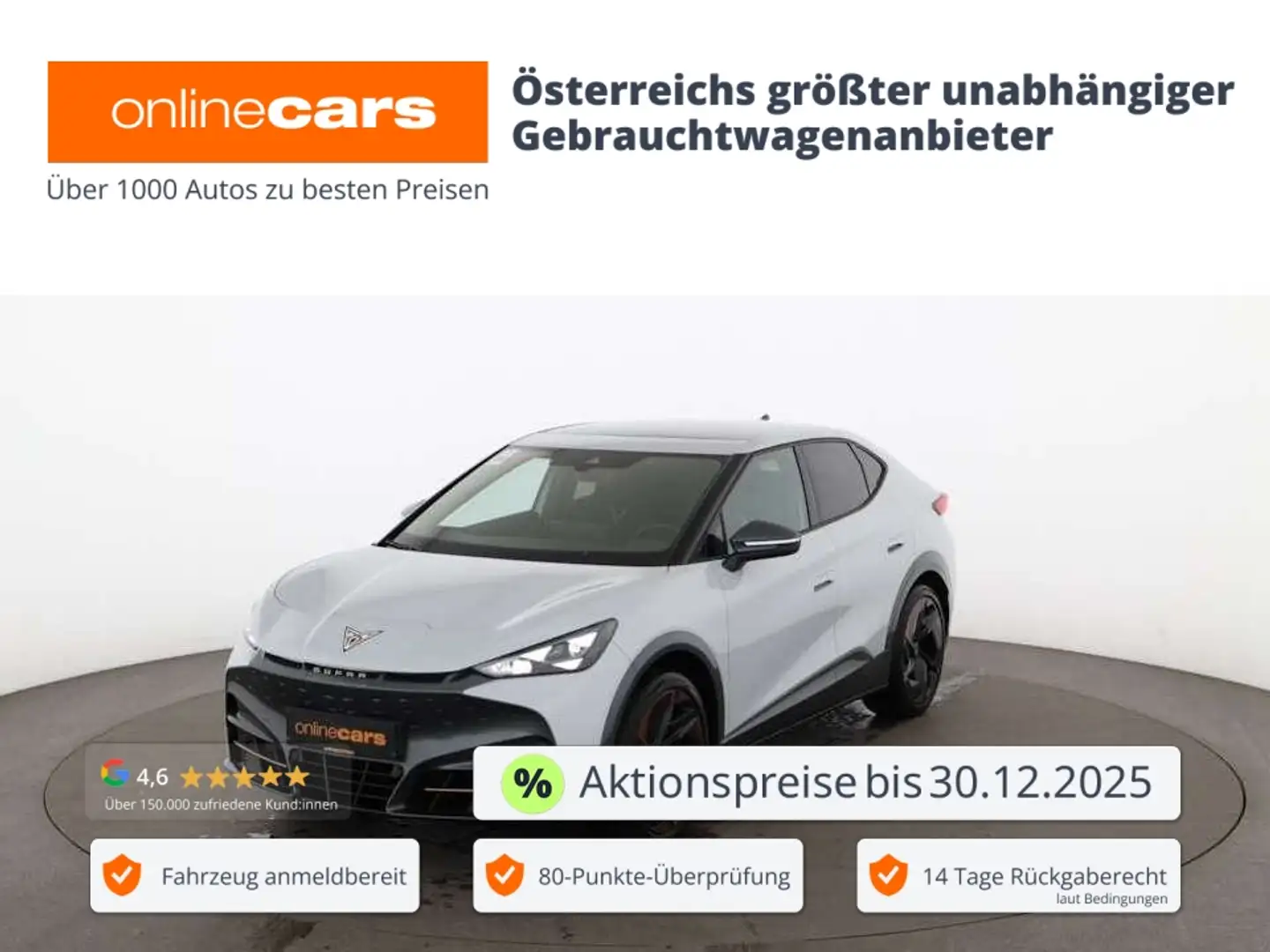 CUPRA Tavascan VZ 4Drive 77kWh Aut LED SKY 360-CAM NAVI Silber - 1