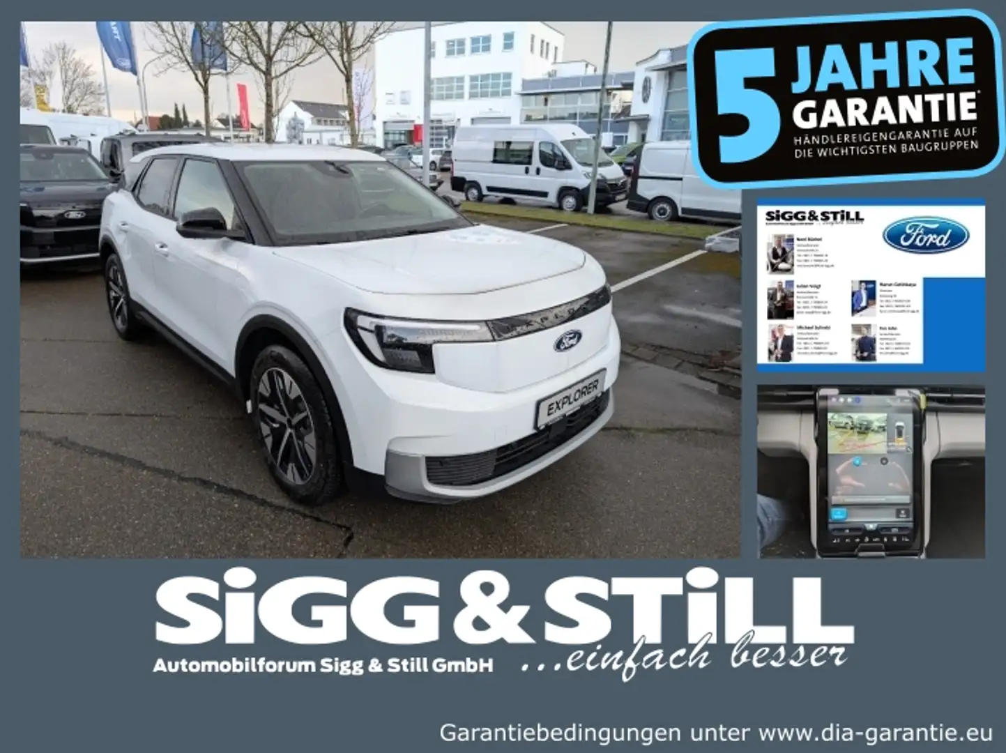 Ford Explorer BEV Extended Range RWD NAV*iACC*SHZ*BLIS Білий - 1
