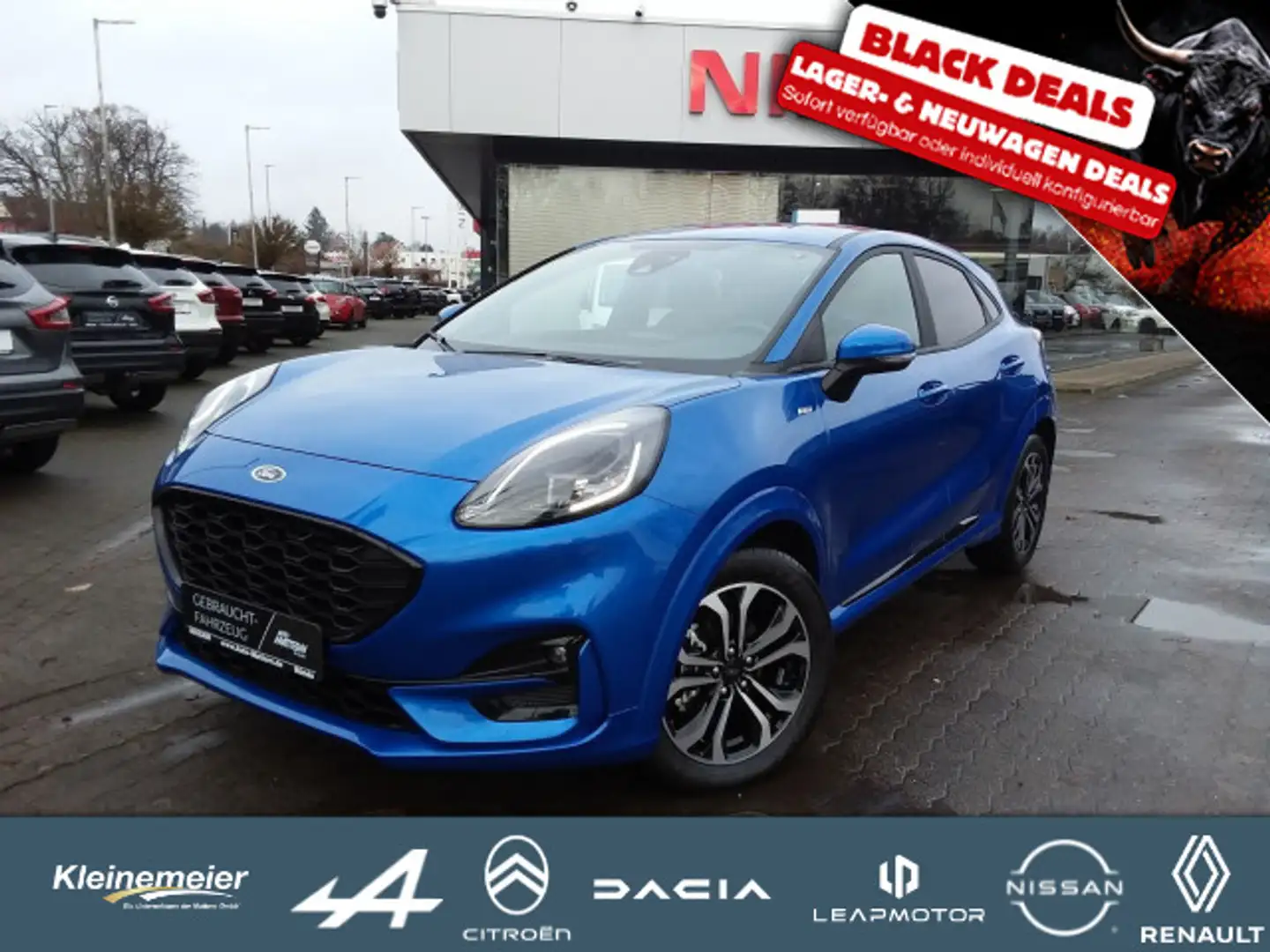 Ford Puma Klimaaut.|SHZ|CarPlay|Kamera|LED|1.Hd Black Bleu - 1