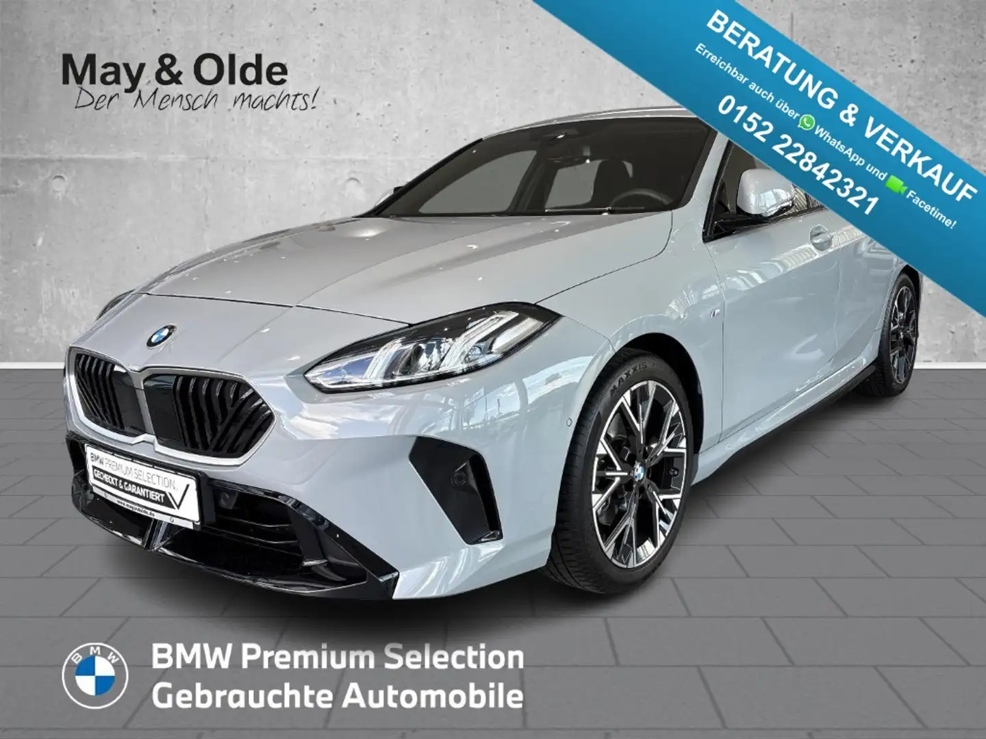 BMW 120 i M SPORT LED ACC RFK T-LEDER SHZ NAVI Digitales C Grau - 1