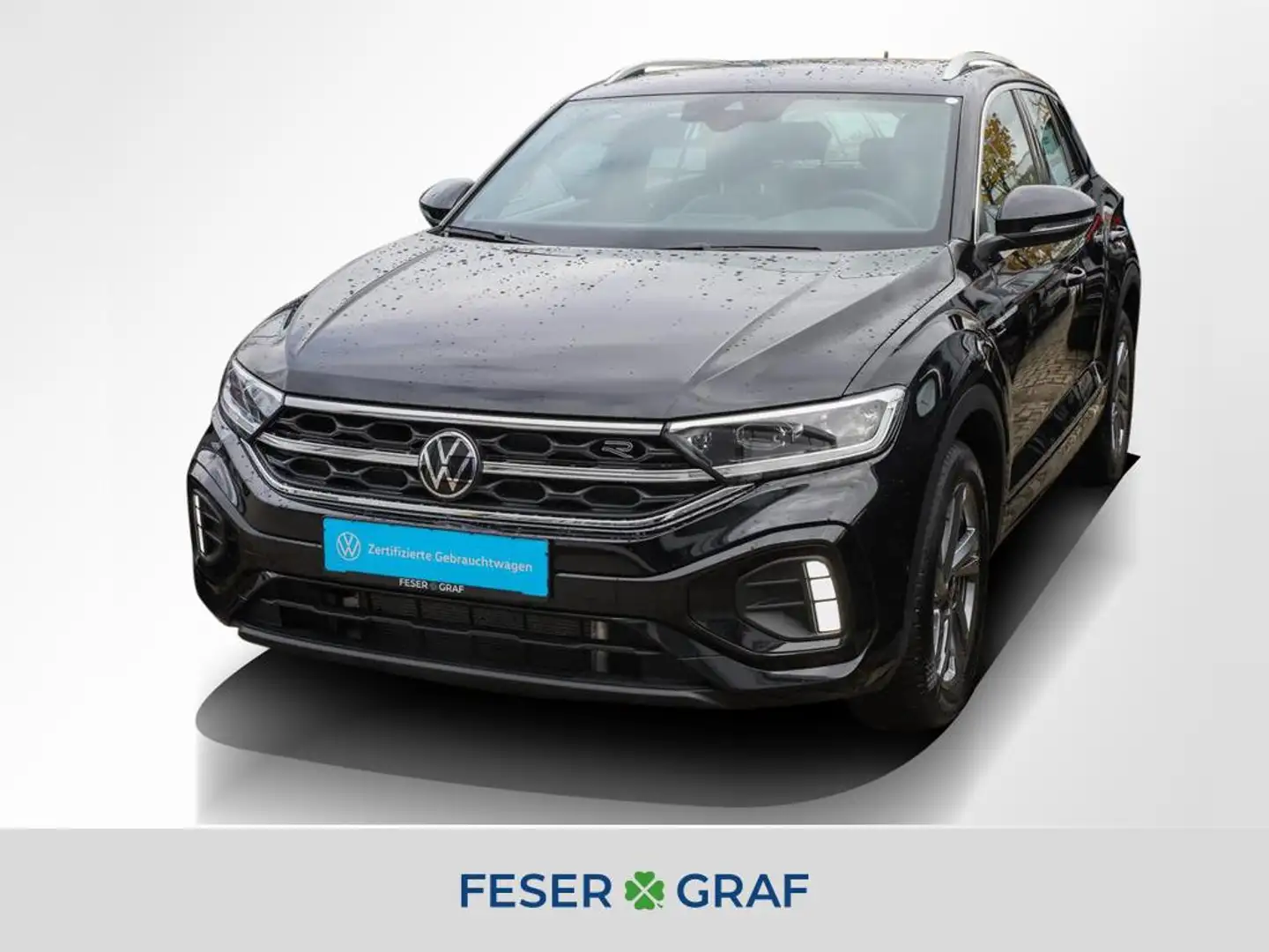 Volkswagen T-Roc 1.5 TSI R-Line DSG AHK LED Navi RüKa Sitzh. Schwarz - 1