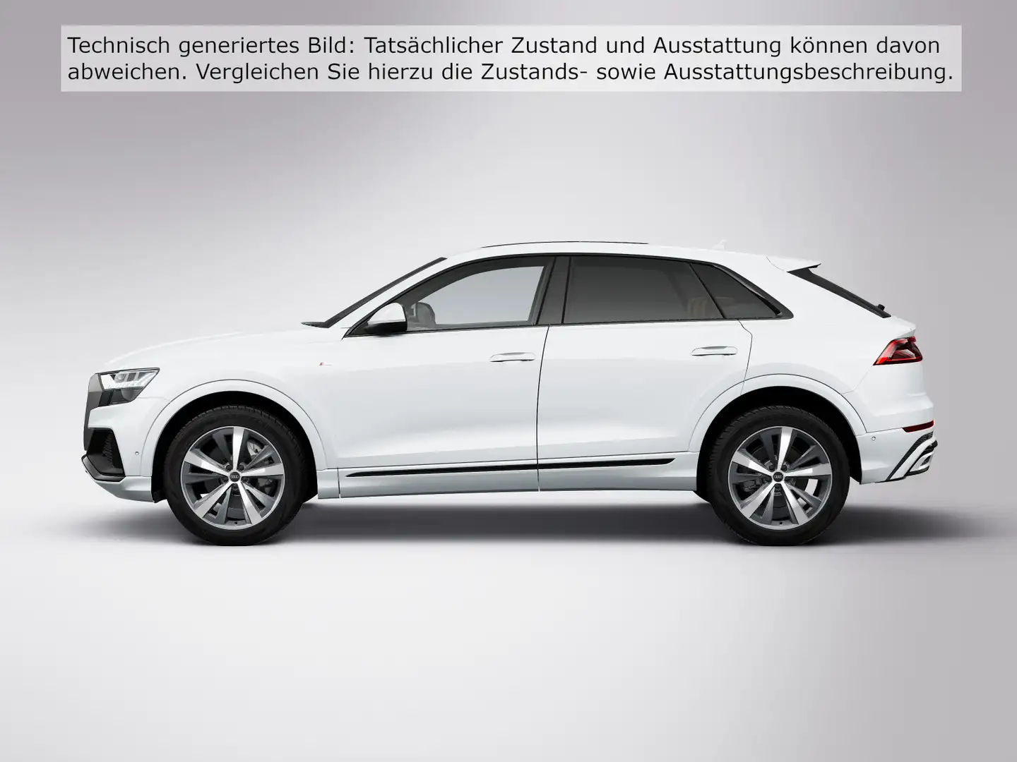 Audi Q8 50 TDI quattro S LINE HD-MAT PANO B&O Weiß - 2