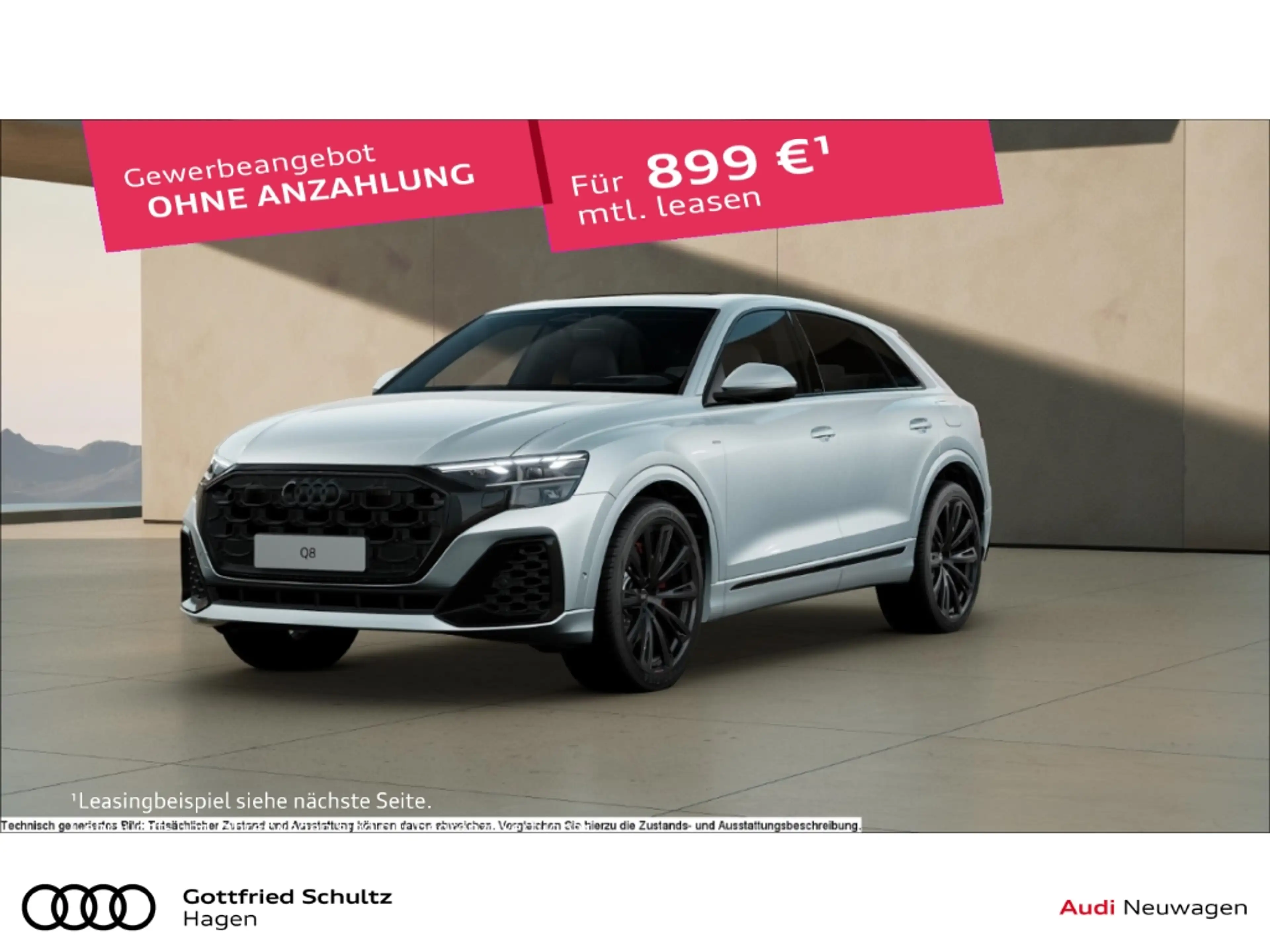Audi Q8 e-hybrid quattro S line verfügbar ab NovMatrix+Pan