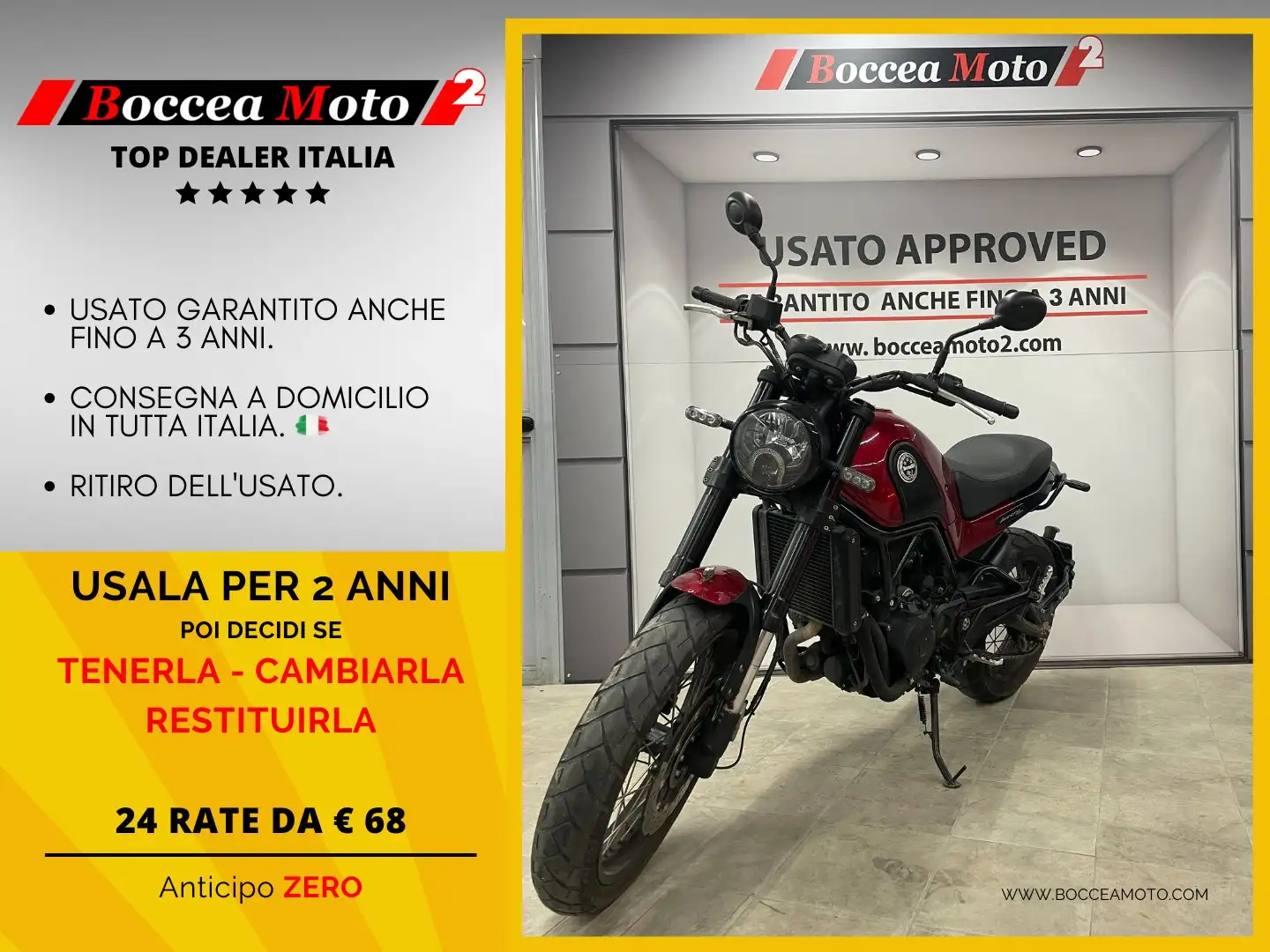 Benelli Leoncino 500 TRAIL Red - 1