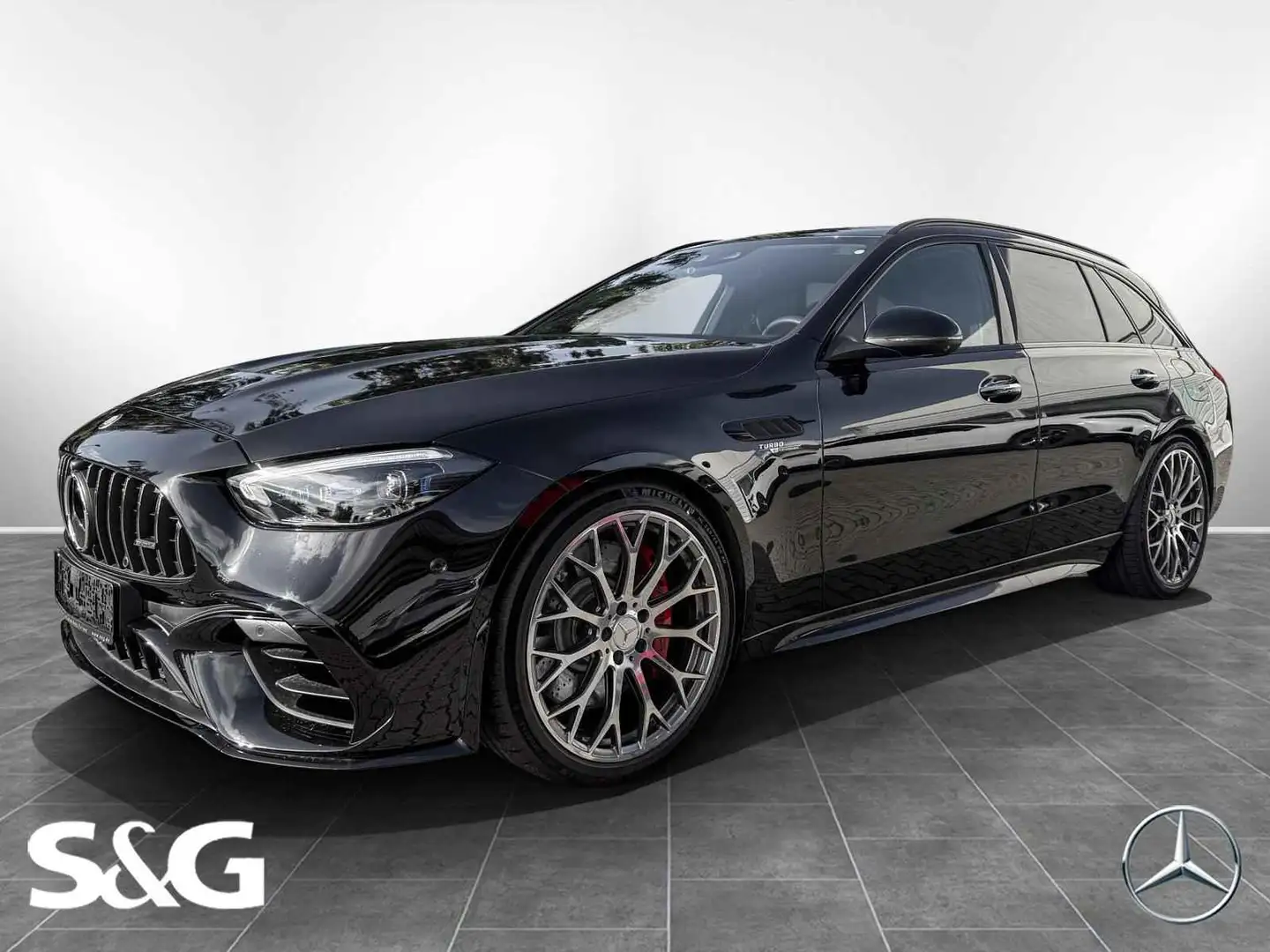 Mercedes-Benz C 63 AMG S E PERFORMANCE T 360°+AHK+Pano+HUD Zwart - 1