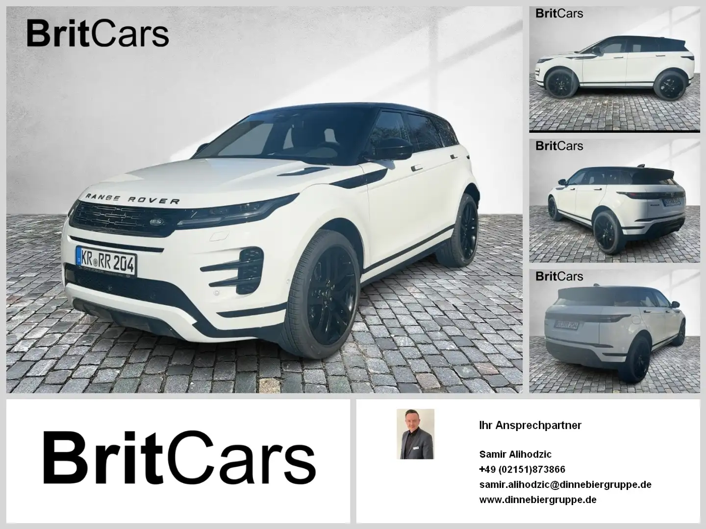 Land Rover Range Rover Evoque D200 Dynamic SE HUD Black-Pack AHK Weiß - 1