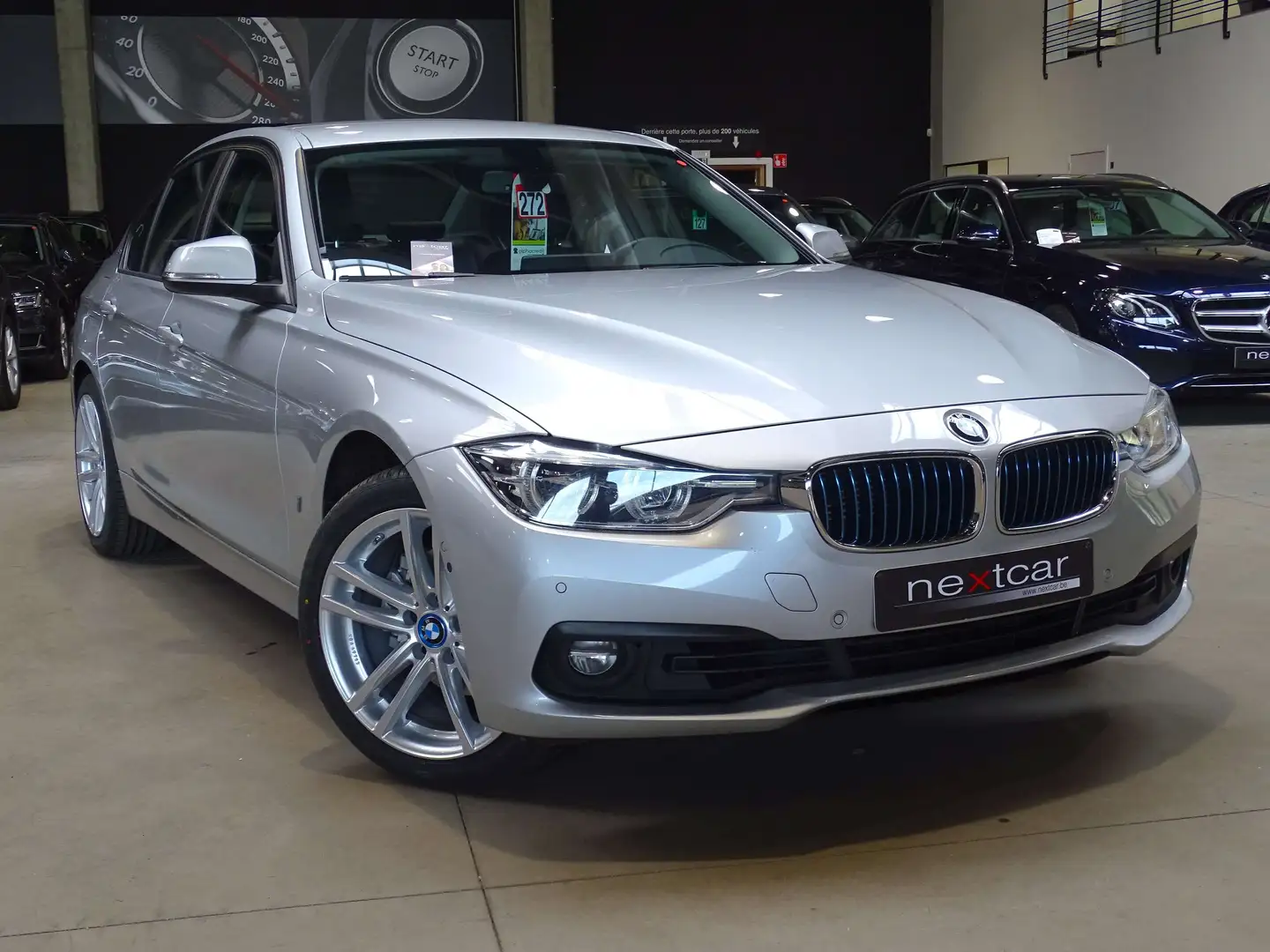 BMW 330 eA Berline Plug-In Hybrid *FULL LED-CUIR-PARKING* Silver - 2