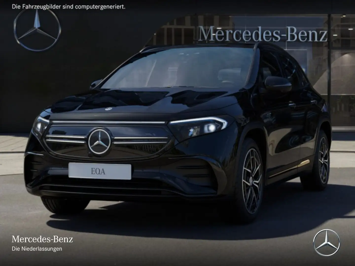 Mercedes-Benz EQA 300 4M AMG+NIGHT+19"+PLUS-PAKET+PANO+360+HUD Negru - 2
